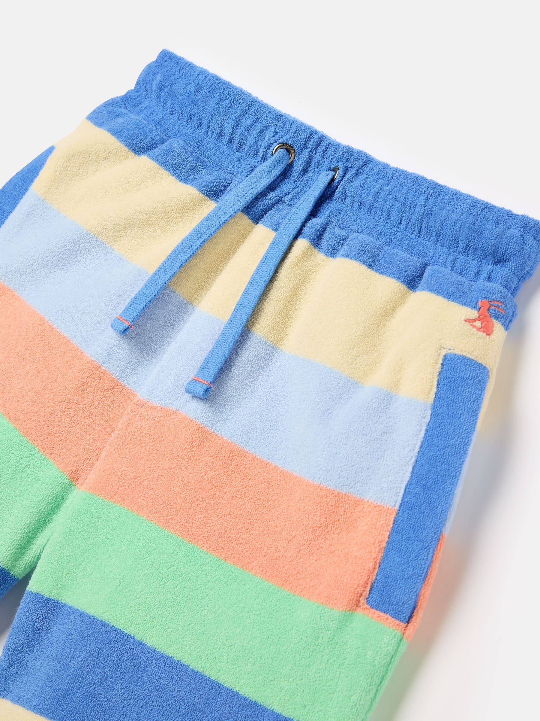 Boys' Give Us A Wave Multi Stripe Relaxed Fit Towelling Shorts - Image 3 of 5