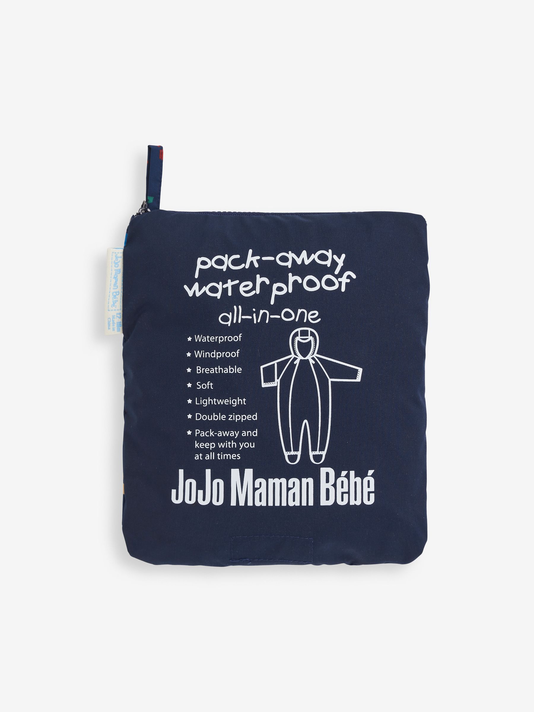 Navy Blue Pack Away Waterproof Puddle Suit - Image 4 of 4