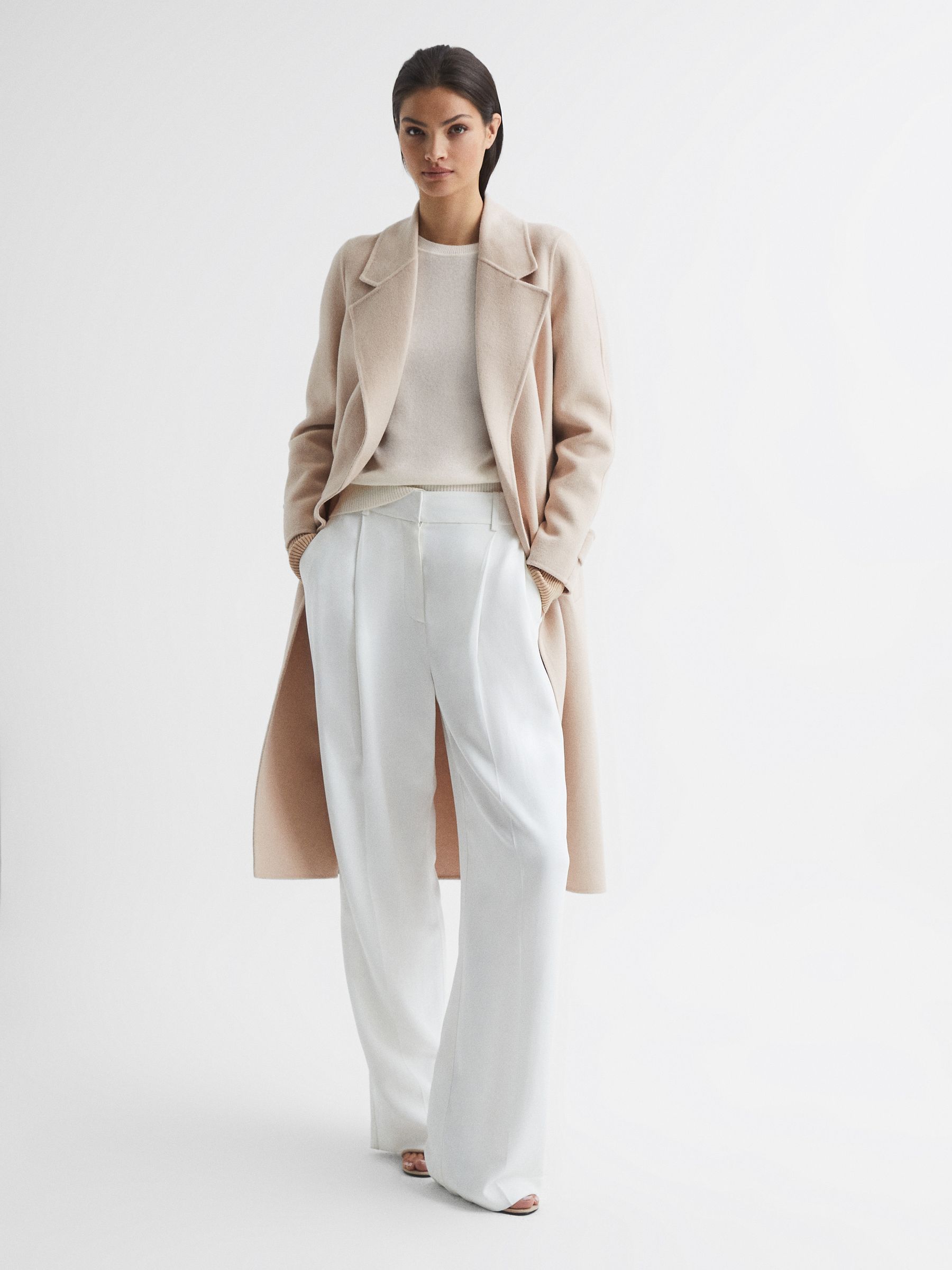 Colourblock Knitted Jumper in Ivory/Camel - Image 6 of 6