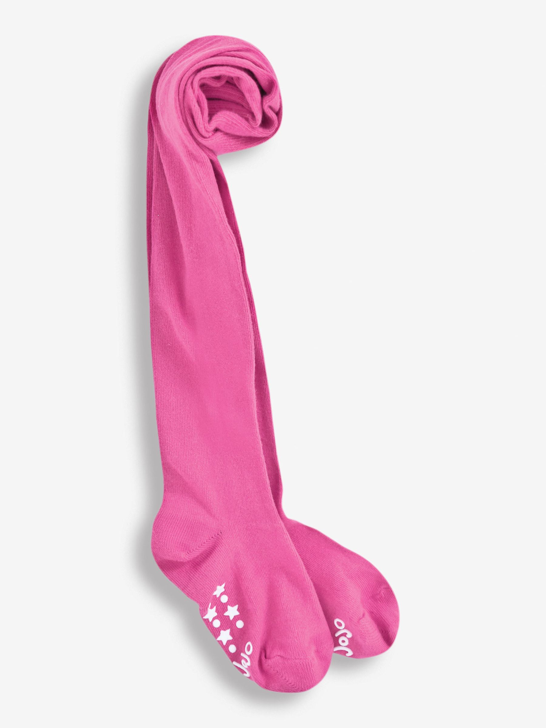Fuchsia Pink Cotton Rich Plain Tights - Image 1 of 1