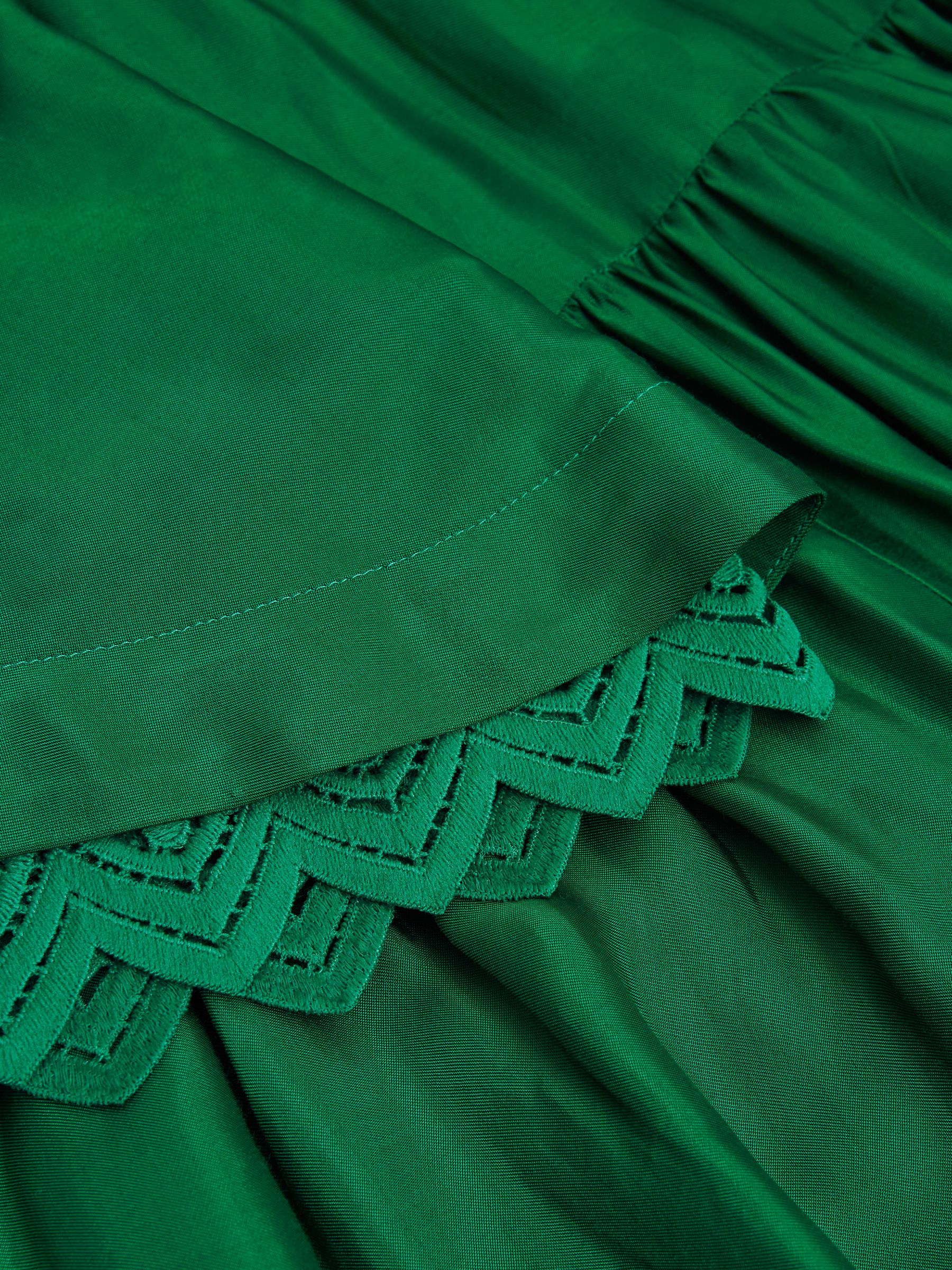 Senior Lace Sleeve Dress in Green - Image 8 of 8