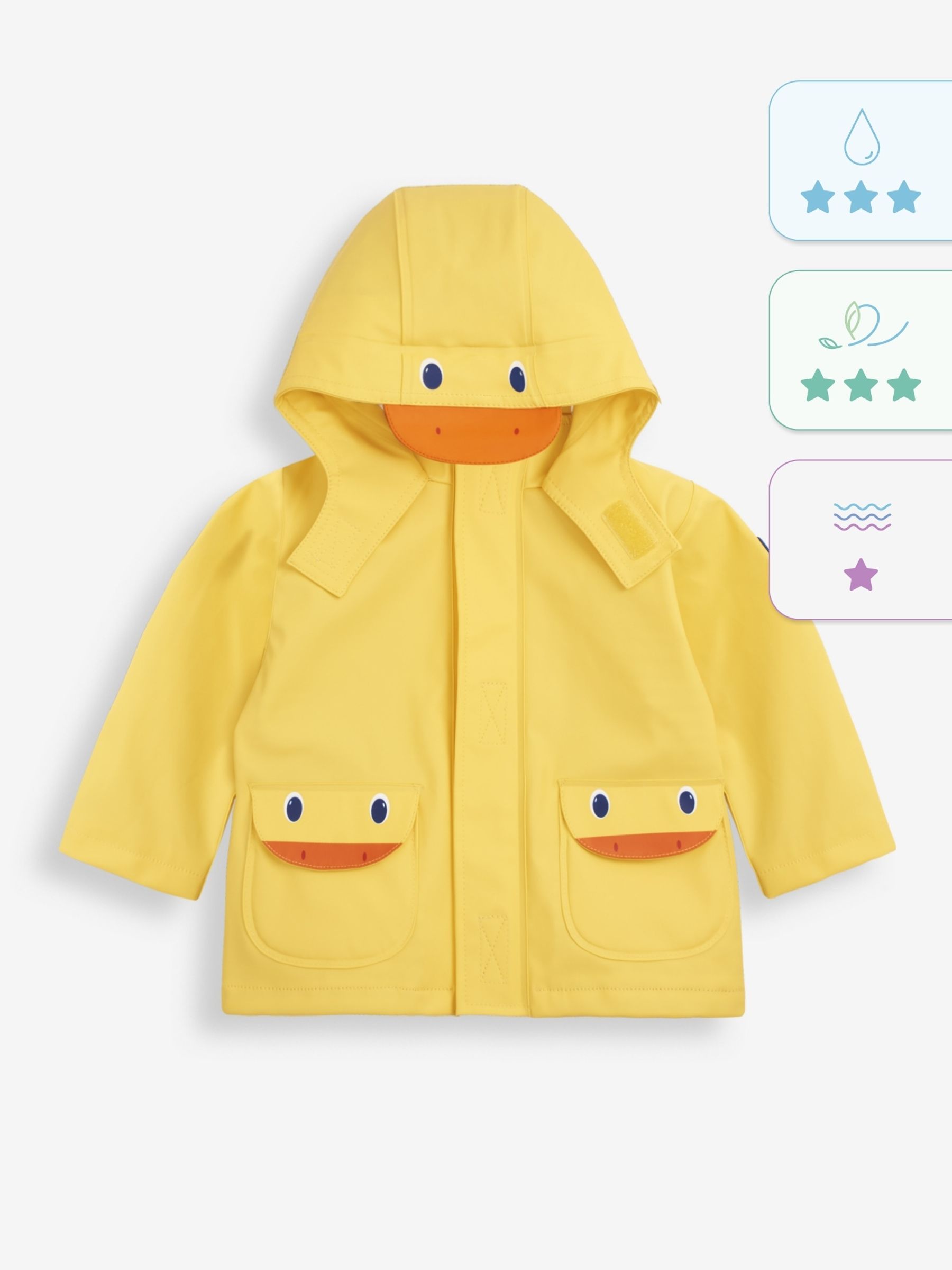 Duck Waterproof Jacket in Yellow - Image 3 of 7