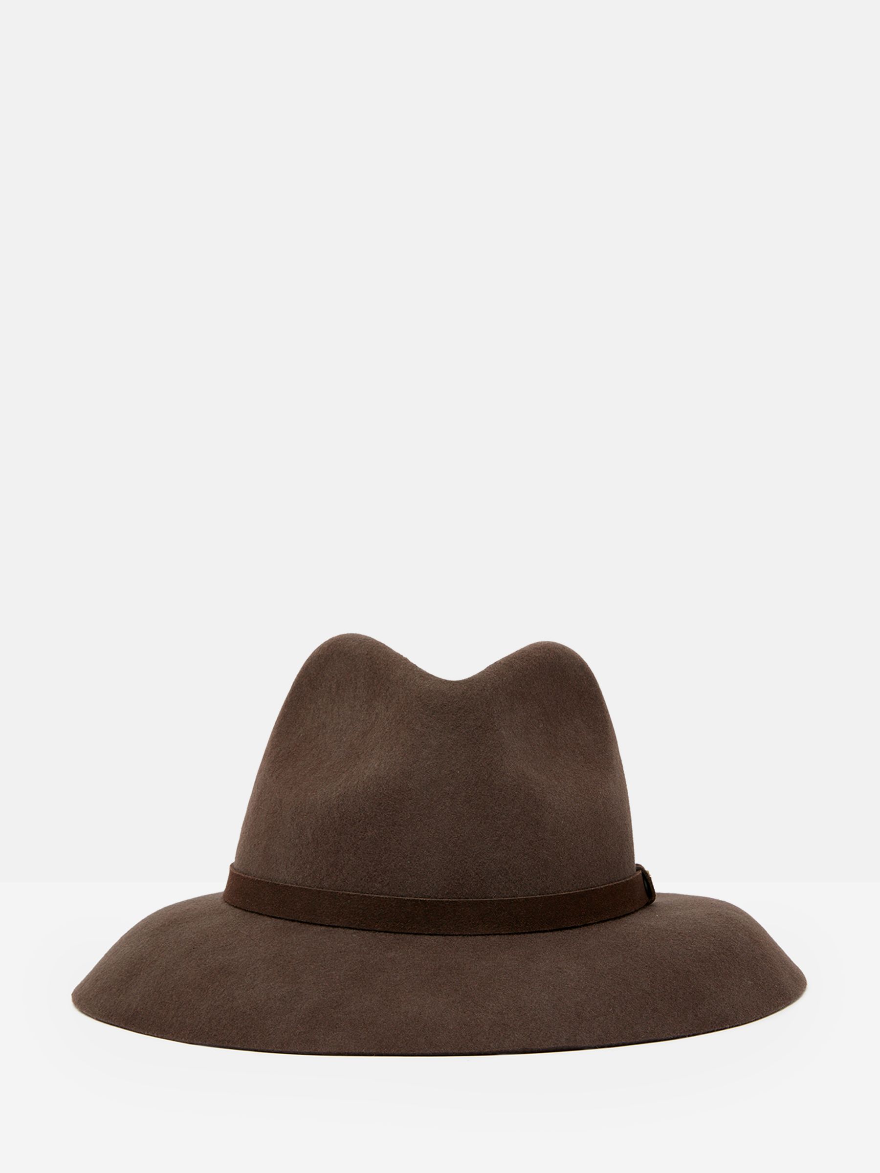 Hazleton Brown Wide Brim Wool Fedora - Image 1 of 3