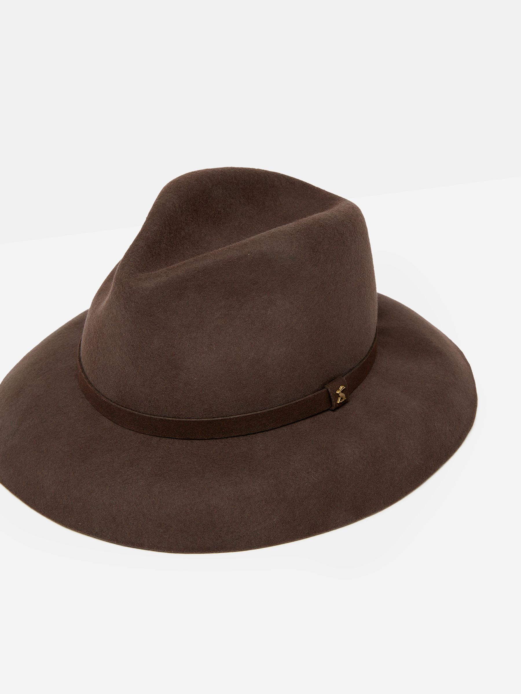 Hazleton Brown Wide Brim Wool Fedora - Image 2 of 3