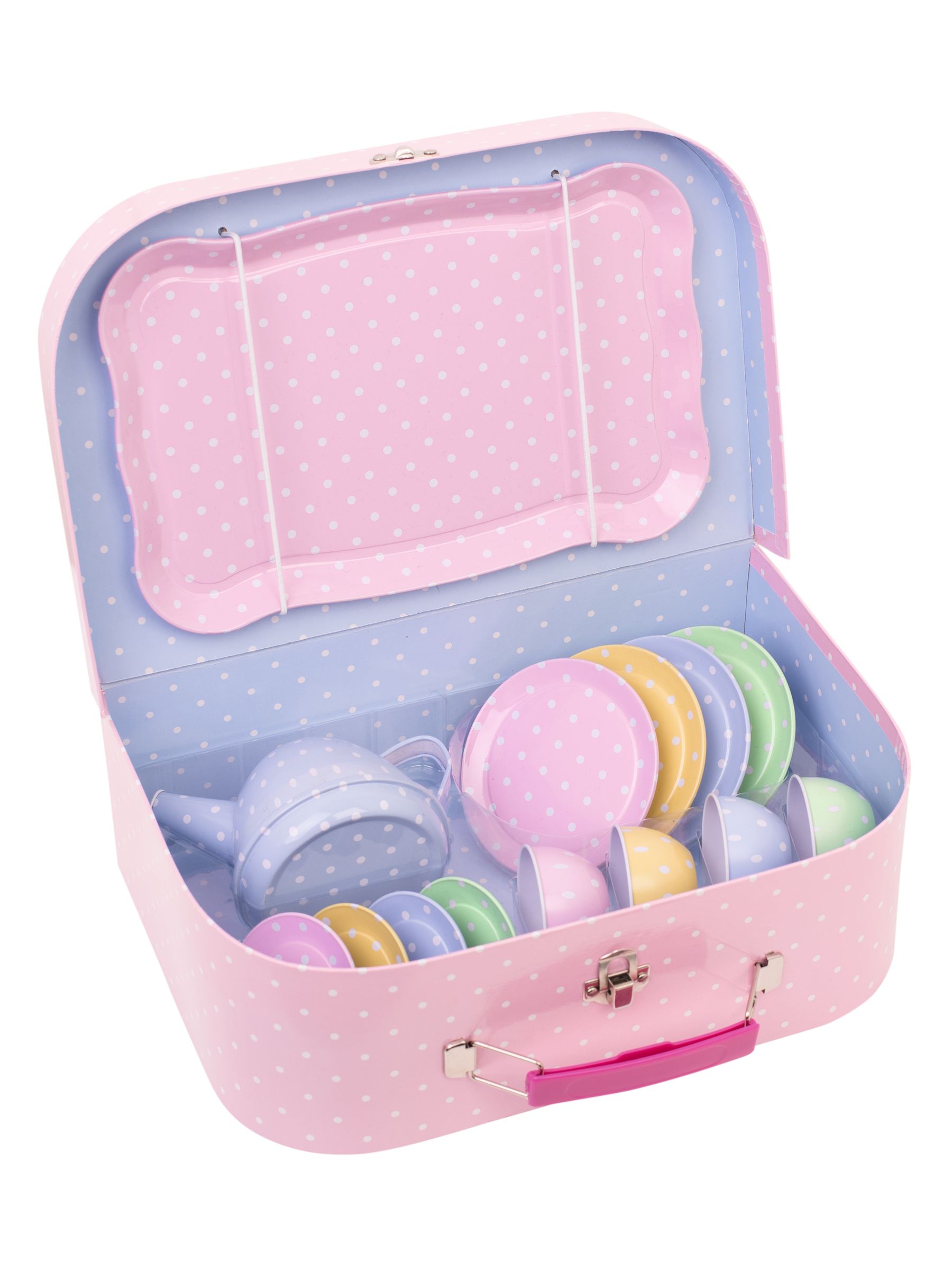 Polka Dot Tin Tea Set - Image 2 of 5