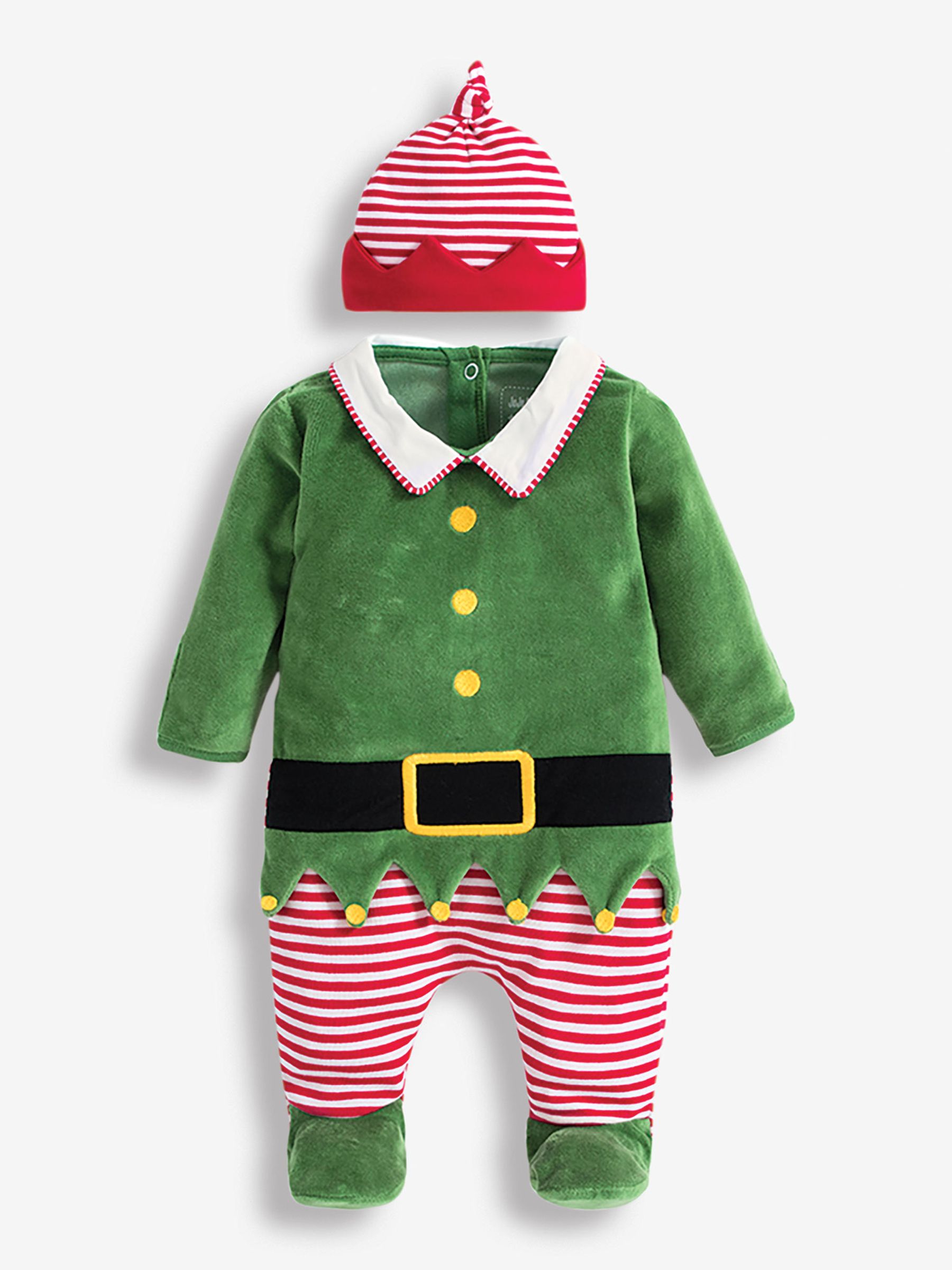 Red 2-Piece Baby Elf Outfit Set - Image 2 of 4