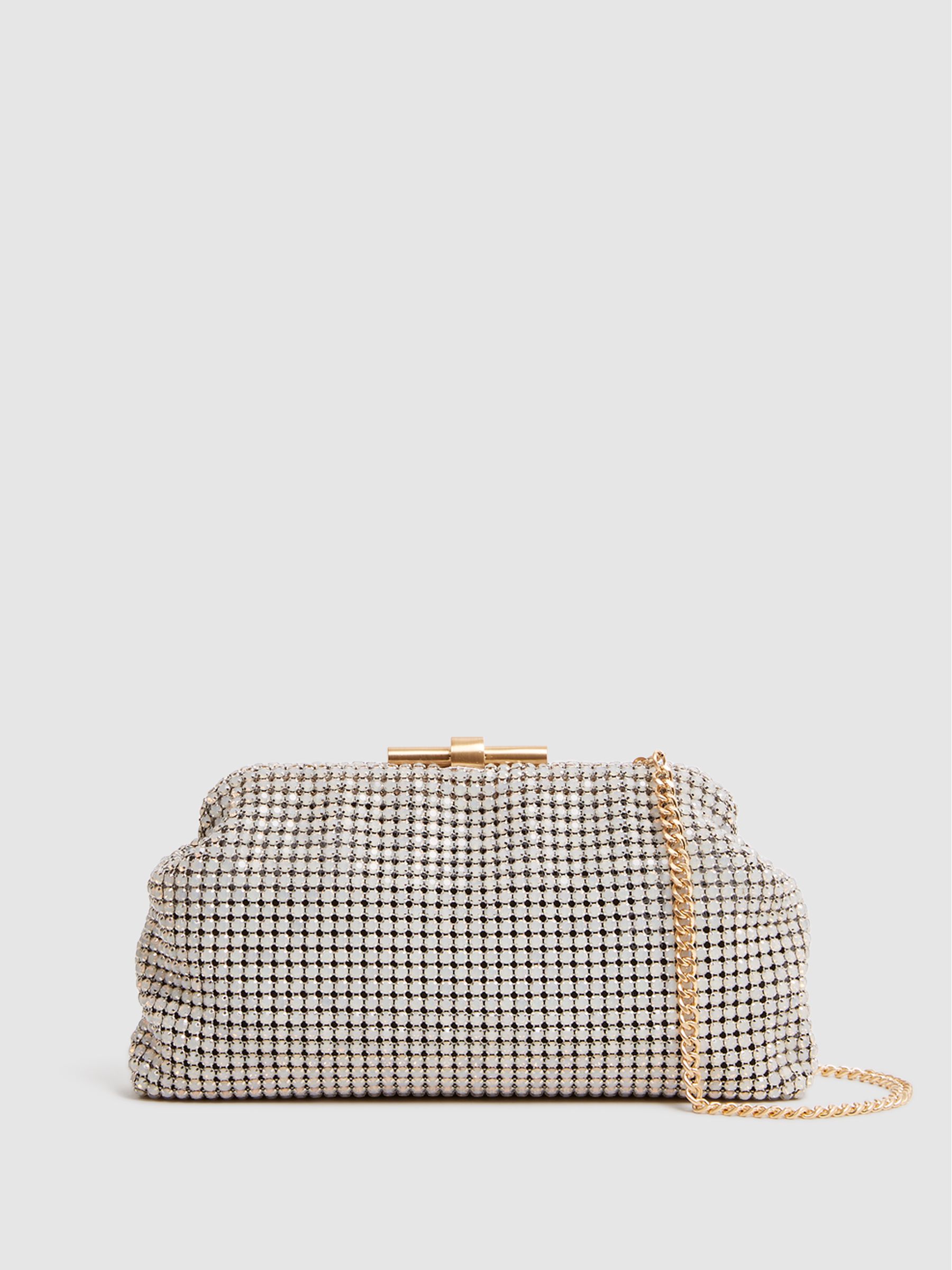 Embellished Clutch Bag in Opal - Image 6 of 7