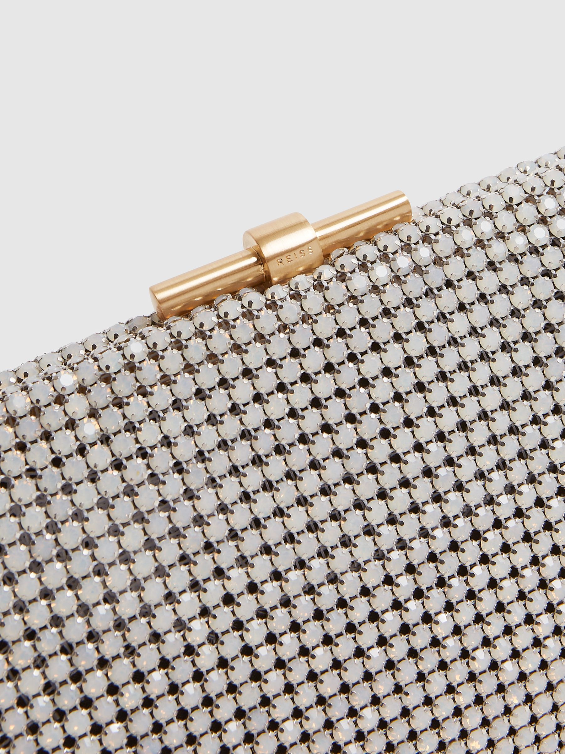 Embellished Clutch Bag in Opal - Image 7 of 7