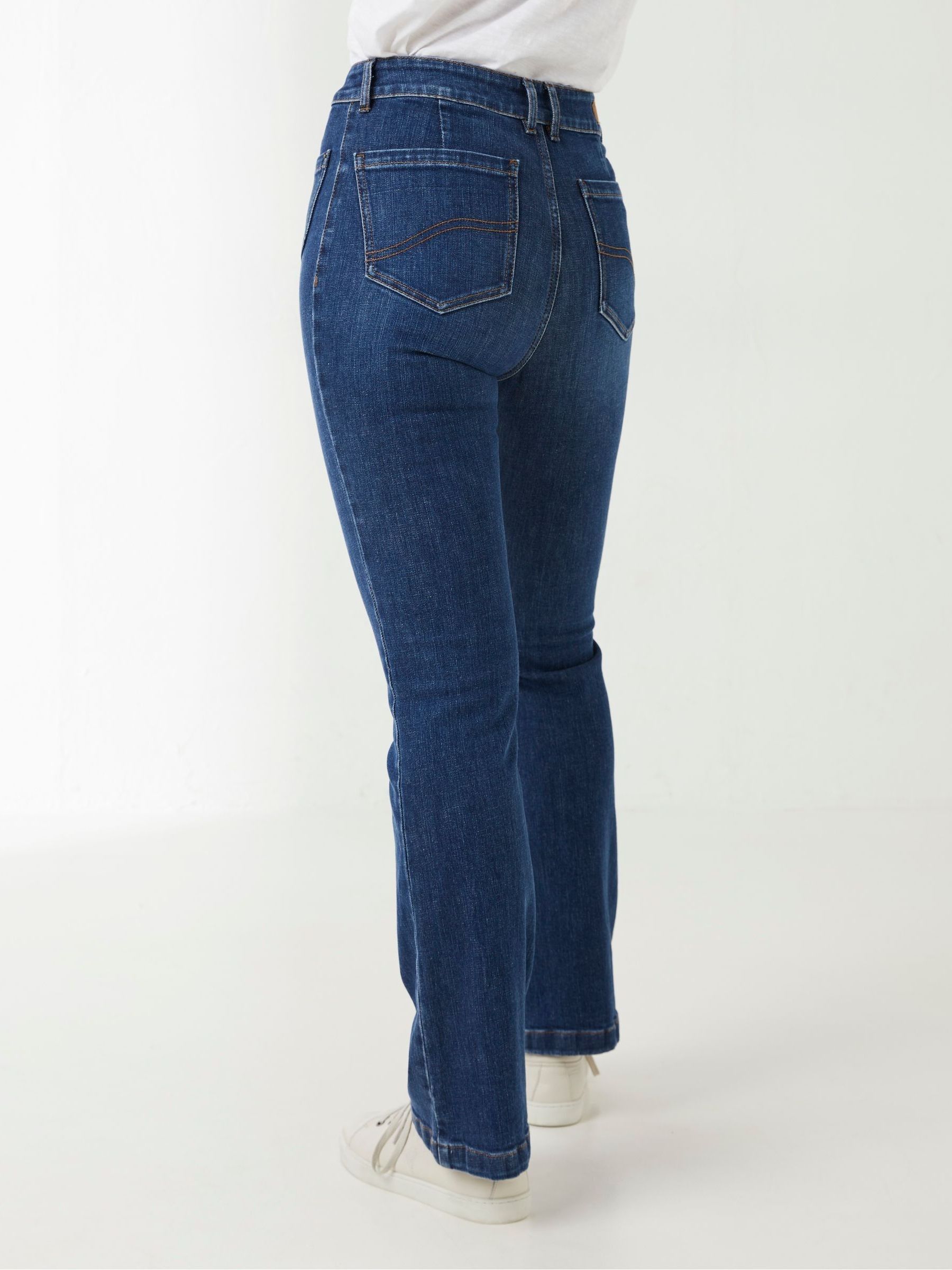 Blue Fly Flare Jeans - Image 2 of 5 Blue Fly Flare Jeans - Image 2 of 5