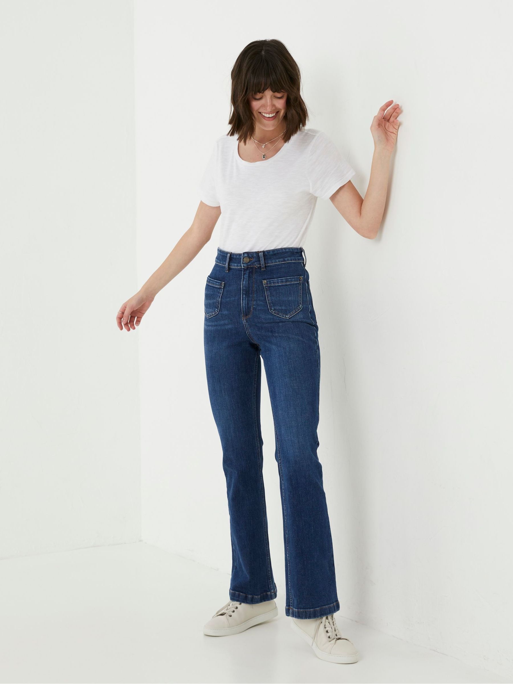 Blue Fly Flare Jeans - Image 3 of 5