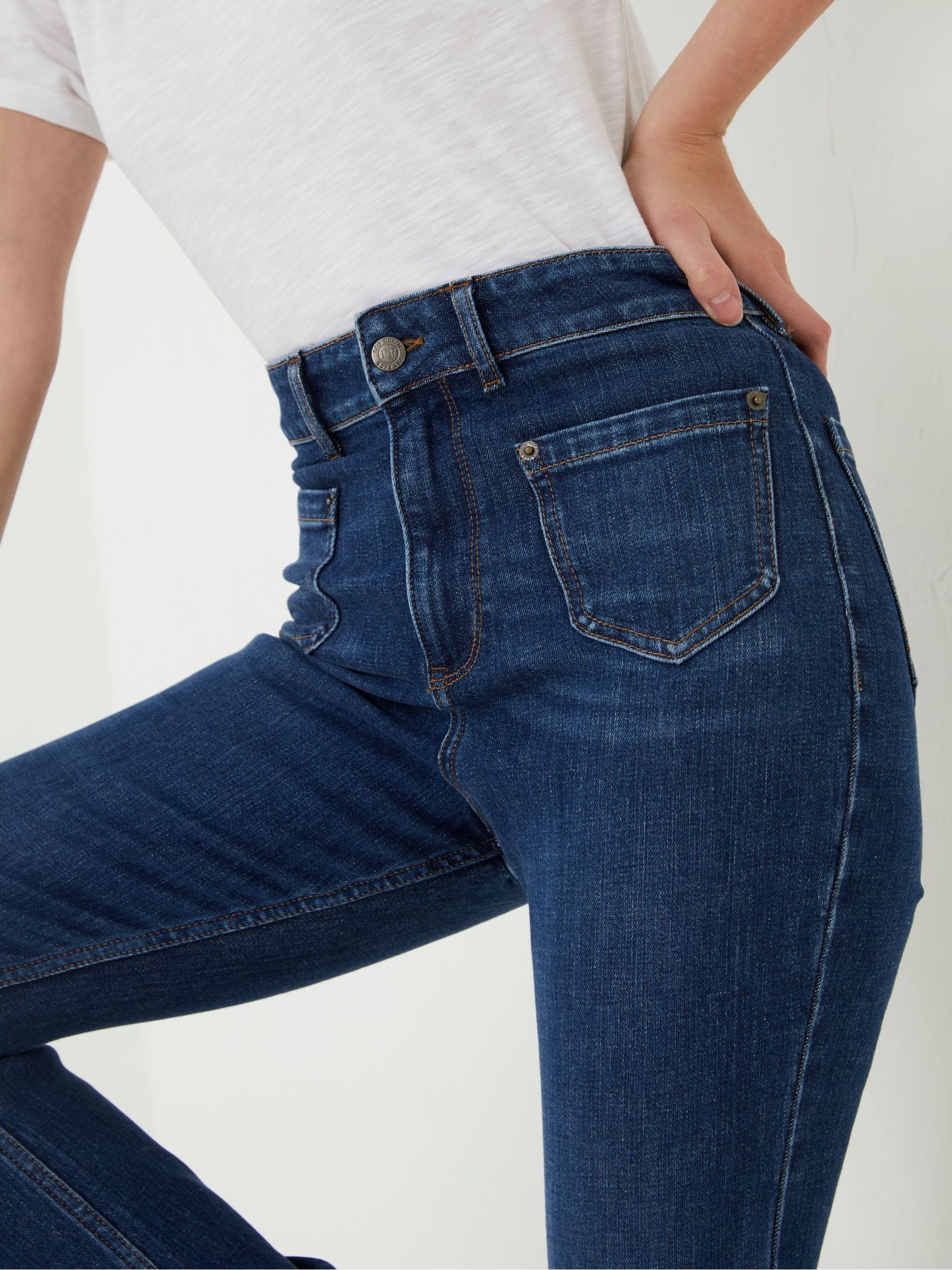 Blue Fly Flare Jeans - Image 5 of 5 Blue Fly Flare Jeans - Image 5 of 5