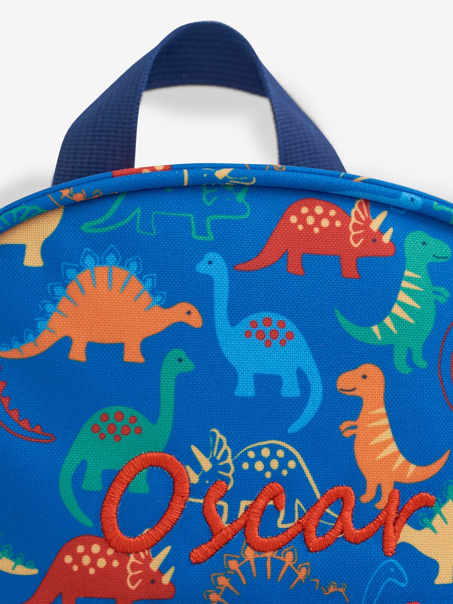 JoJo Dino Print Backpack in Blue - Image 2 of 3