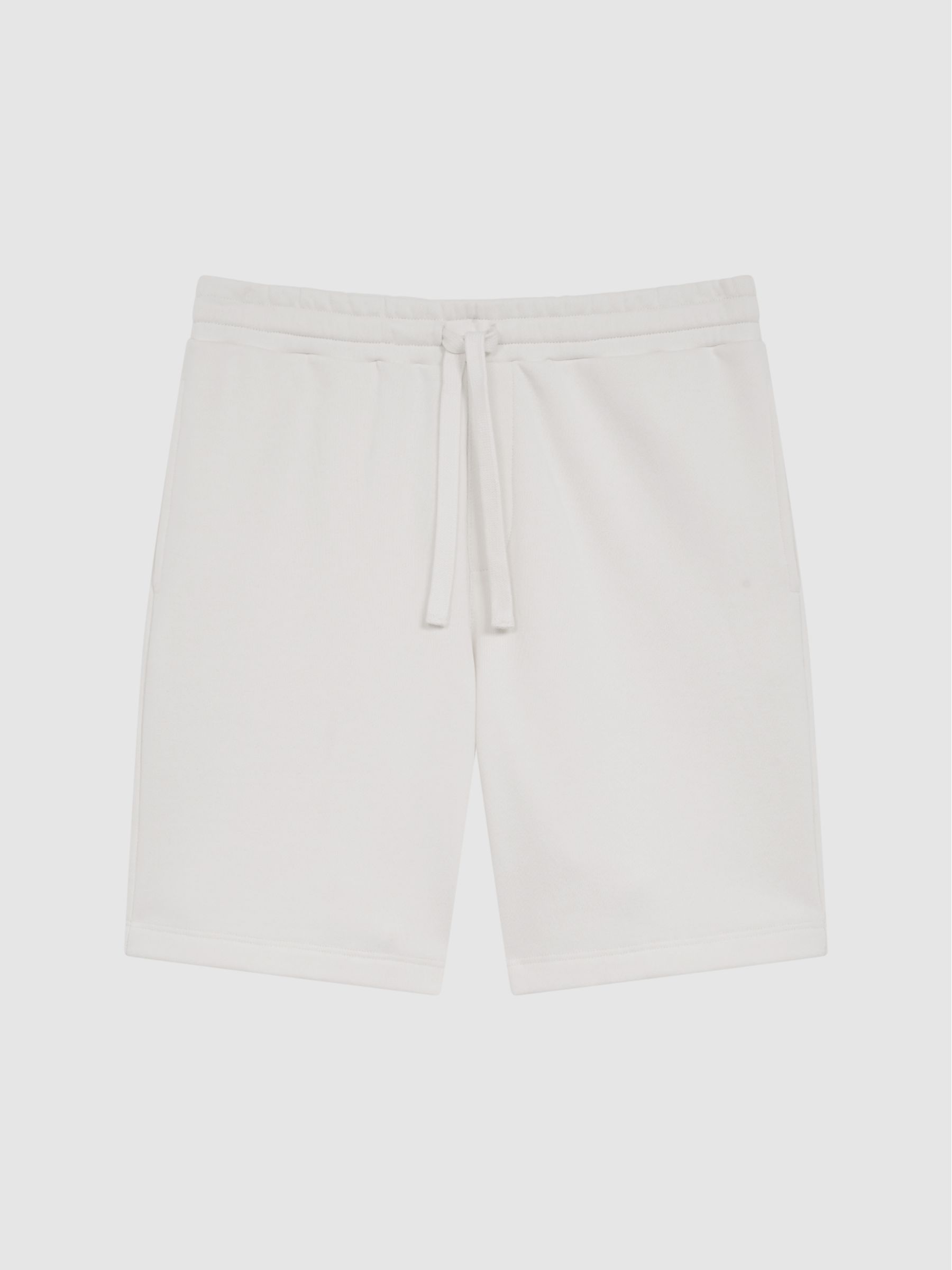 Drawstring Shorts in Ecru - Image 2 of 6
