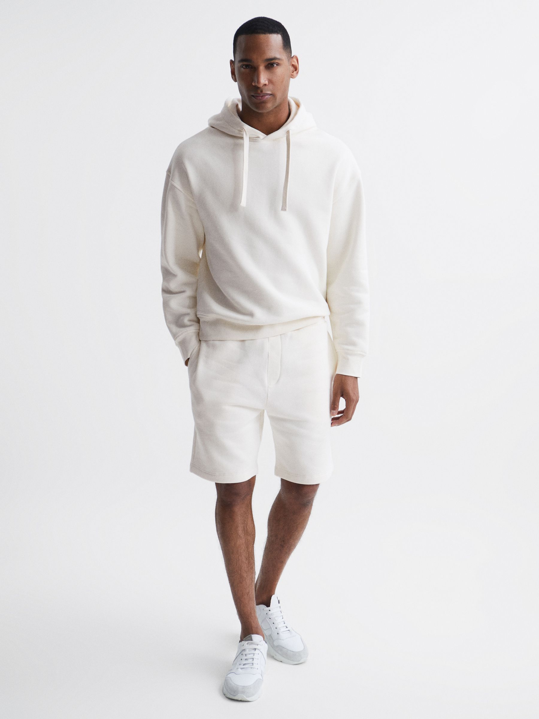 Drawstring Shorts in Ecru - Image 3 of 6