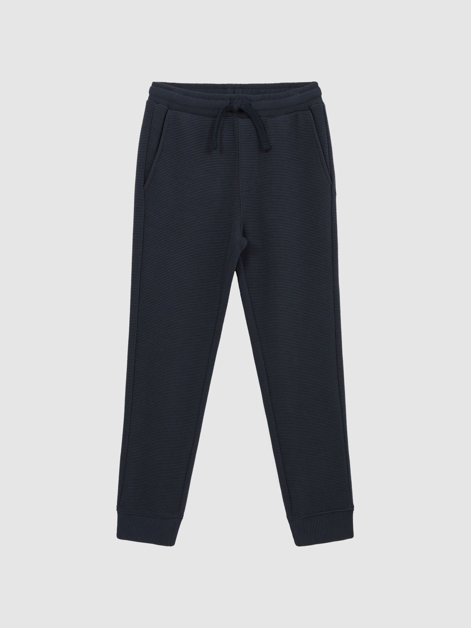 Senior Ribbed Jersey Joggers in Airforce Blue - Image 2 of 5