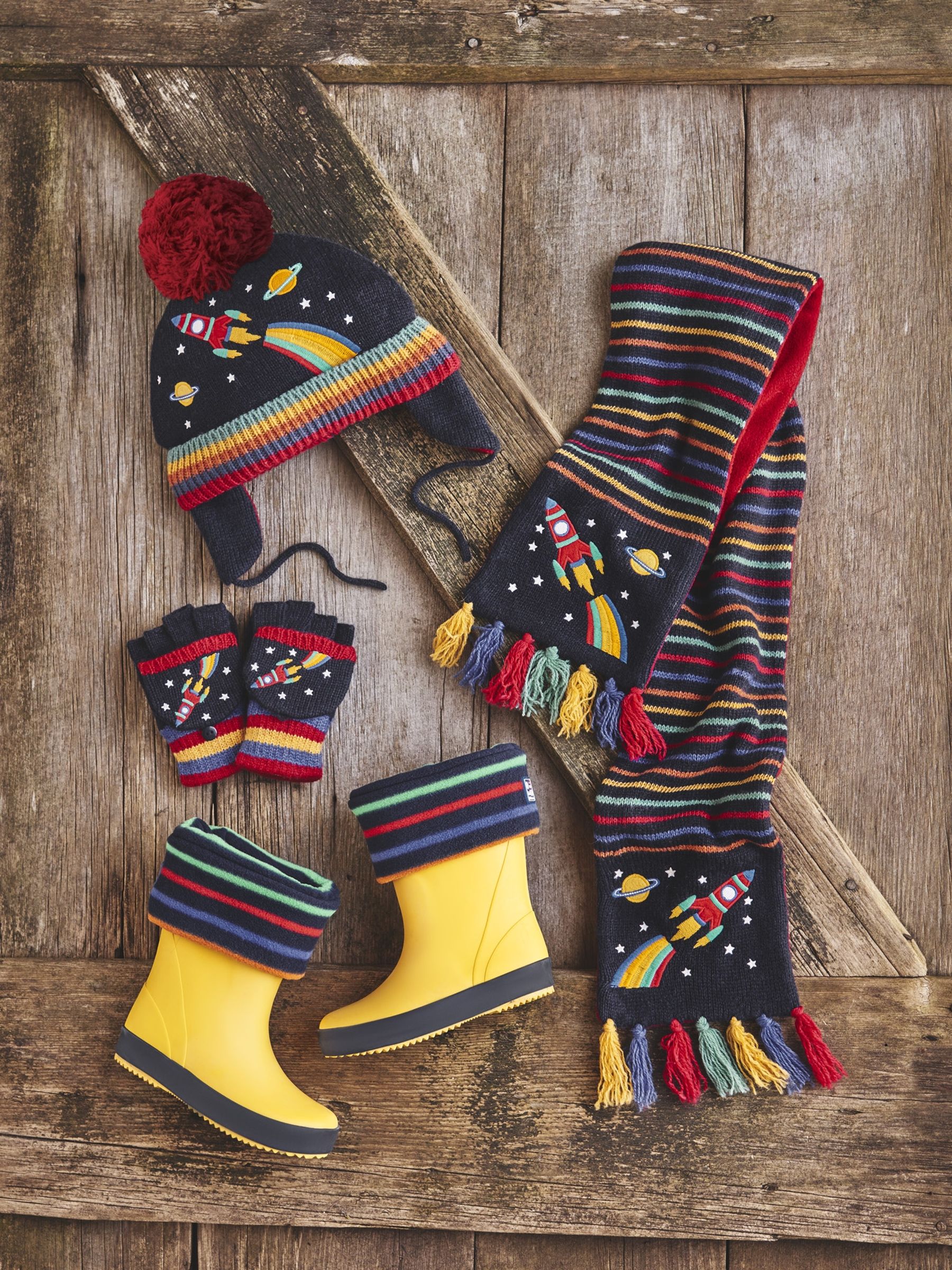 Navy Rocket Scarf - Image 5 of 7