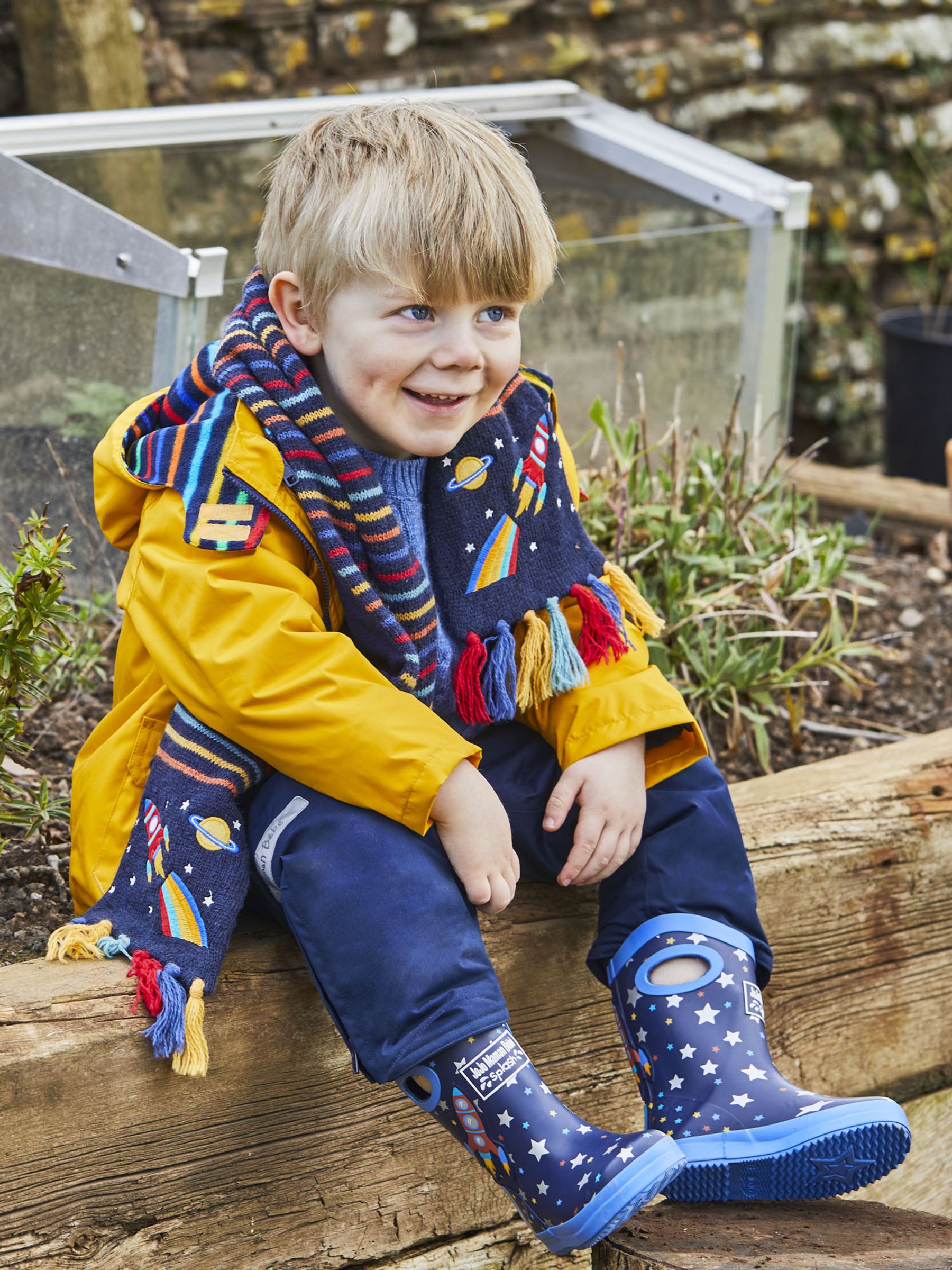 Navy Rocket Scarf - Image 6 of 7