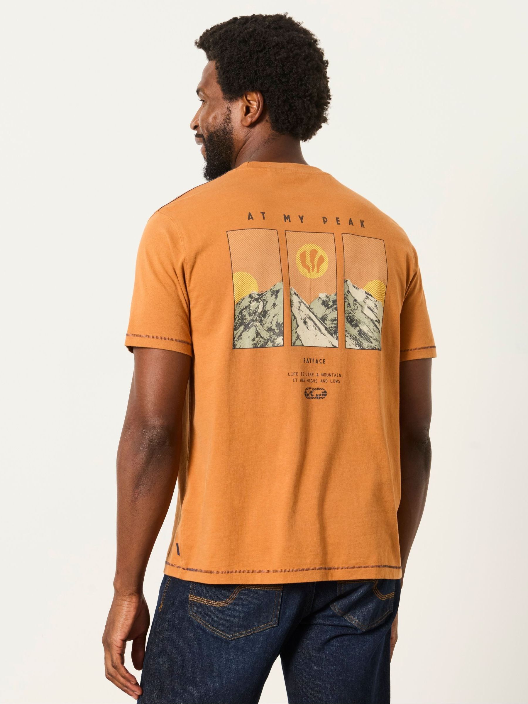 Orange At My Peak Graphic Tshirt - Image 2 of 6