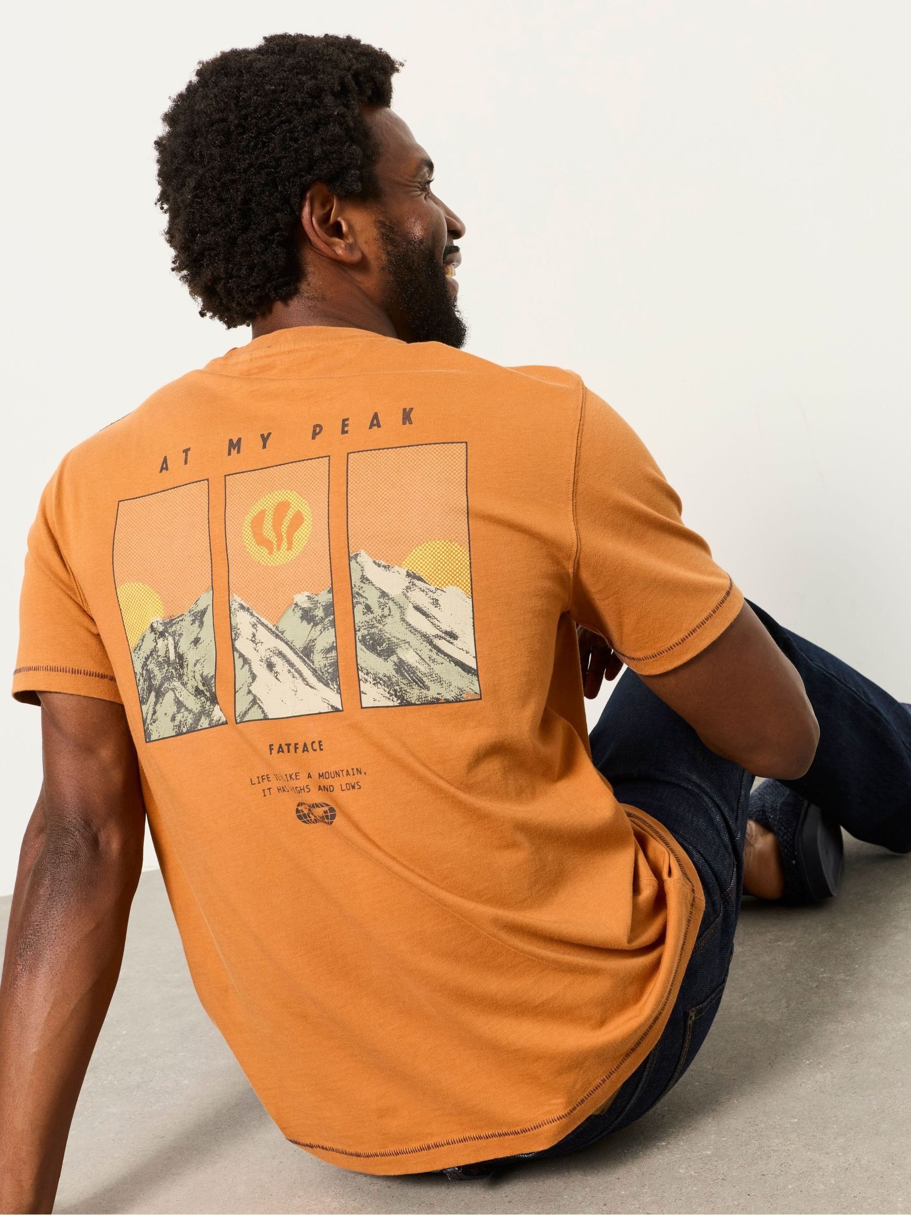 Orange At My Peak Graphic Tshirt - Image 3 of 6