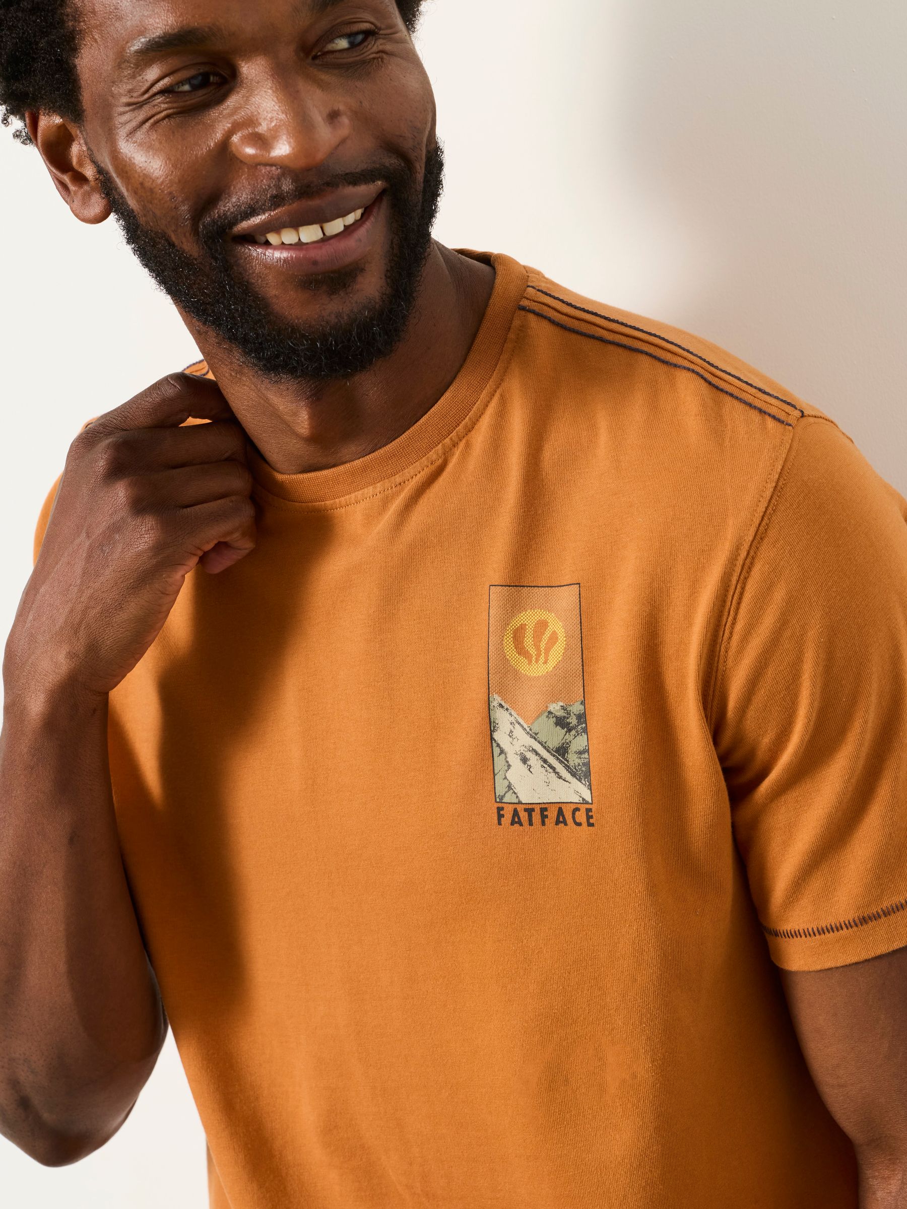 Orange At My Peak Graphic Tshirt - Image 4 of 6