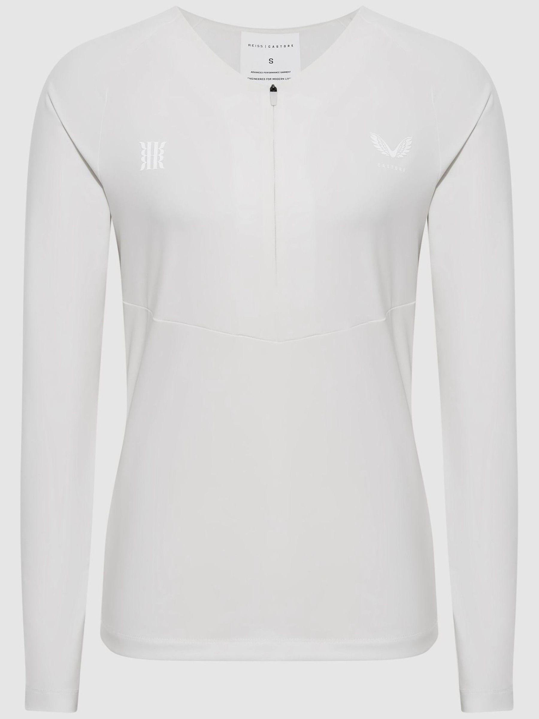 Castore Half Zip Performance Top in White - Image 2 of 7 Castore Half Zip Performance Top in White - Image 2 of 7