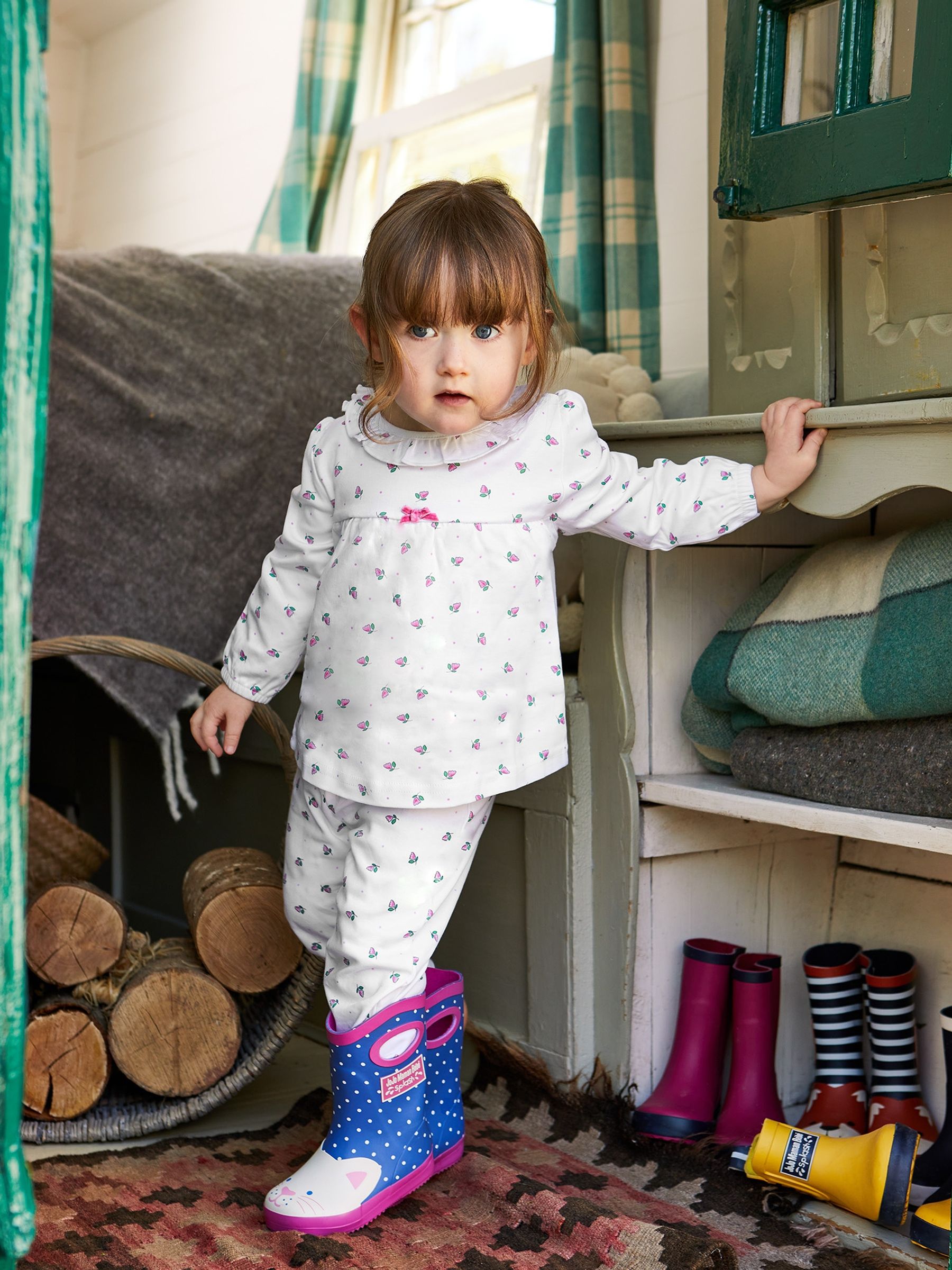 Cat Wellies with Handle in Cornflower - Image 3 of 4