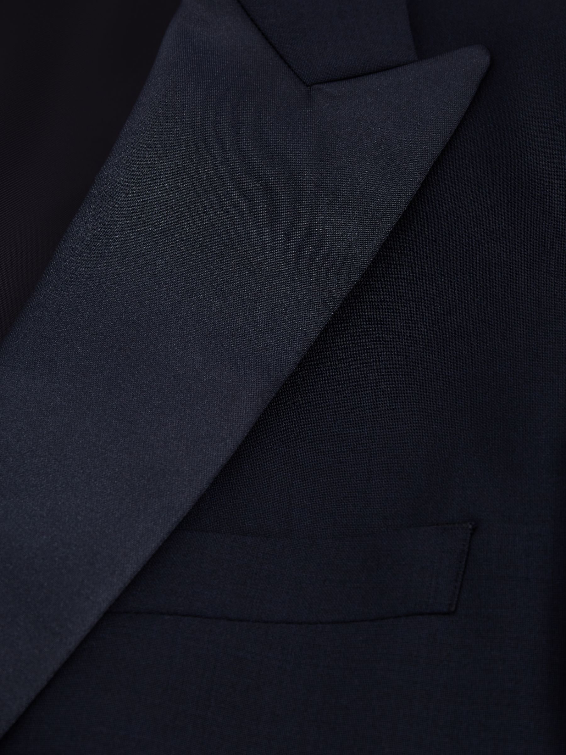 Modern Fit Performance Dinner Jacket in Navy - Image 8 of 11