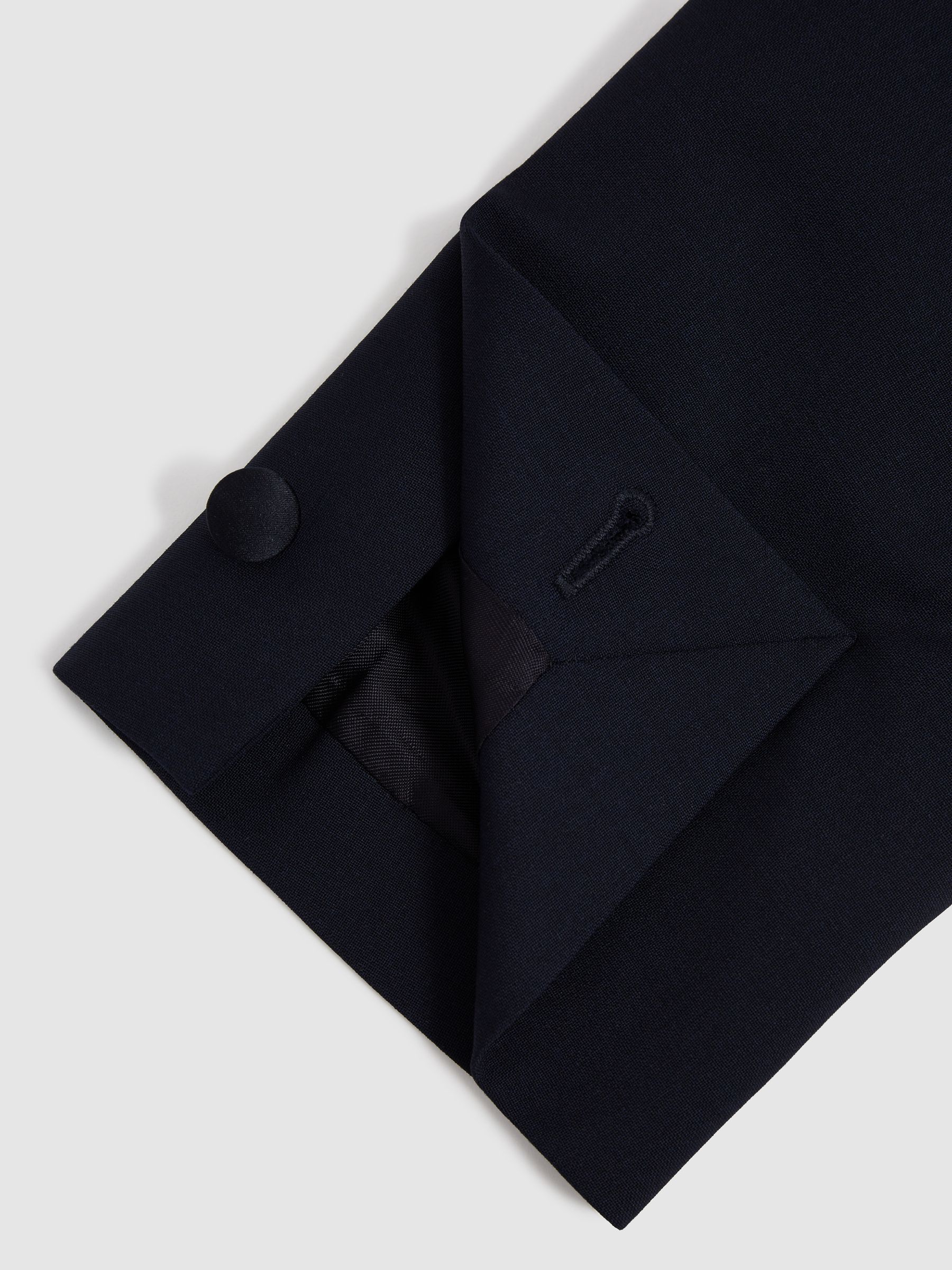 Modern Fit Performance Dinner Jacket in Navy - Image 9 of 11