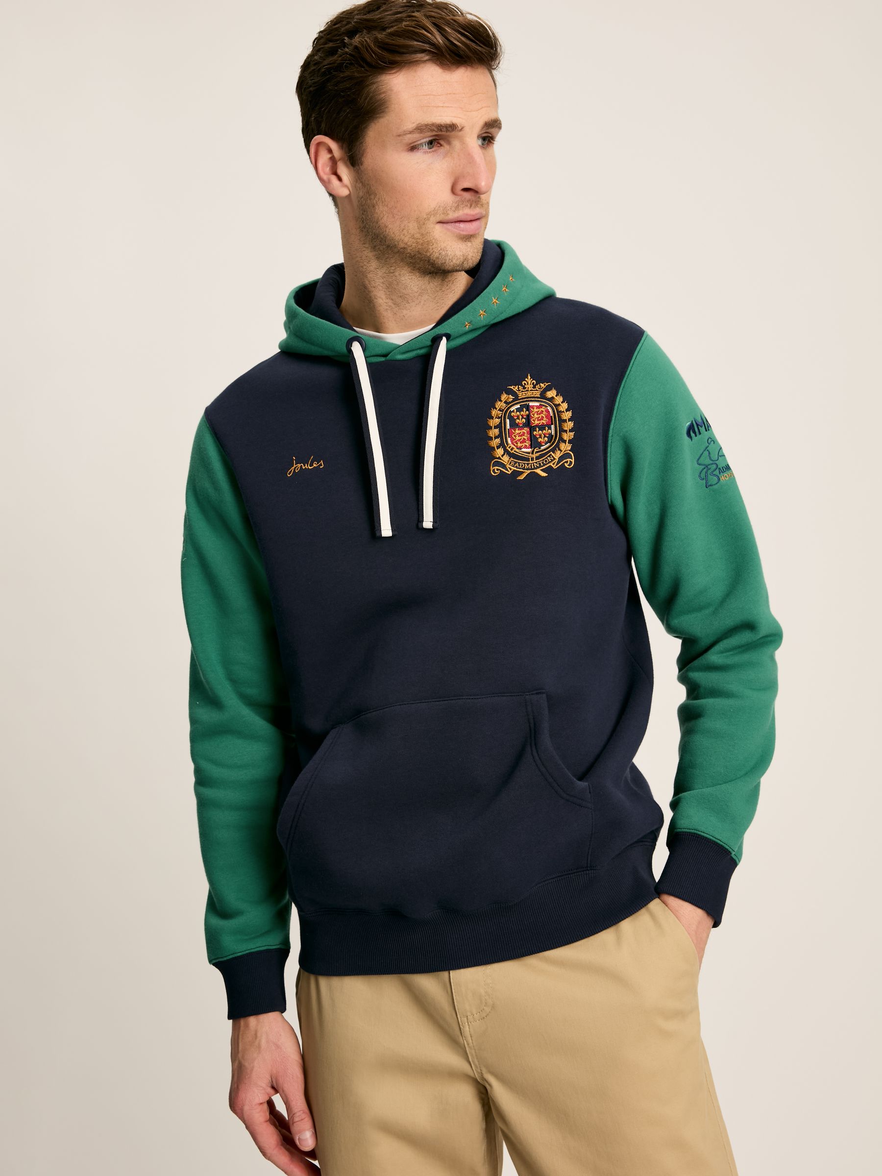 Official Badminton Green & Navy Jersey Hoodie - Image 1 of 7
