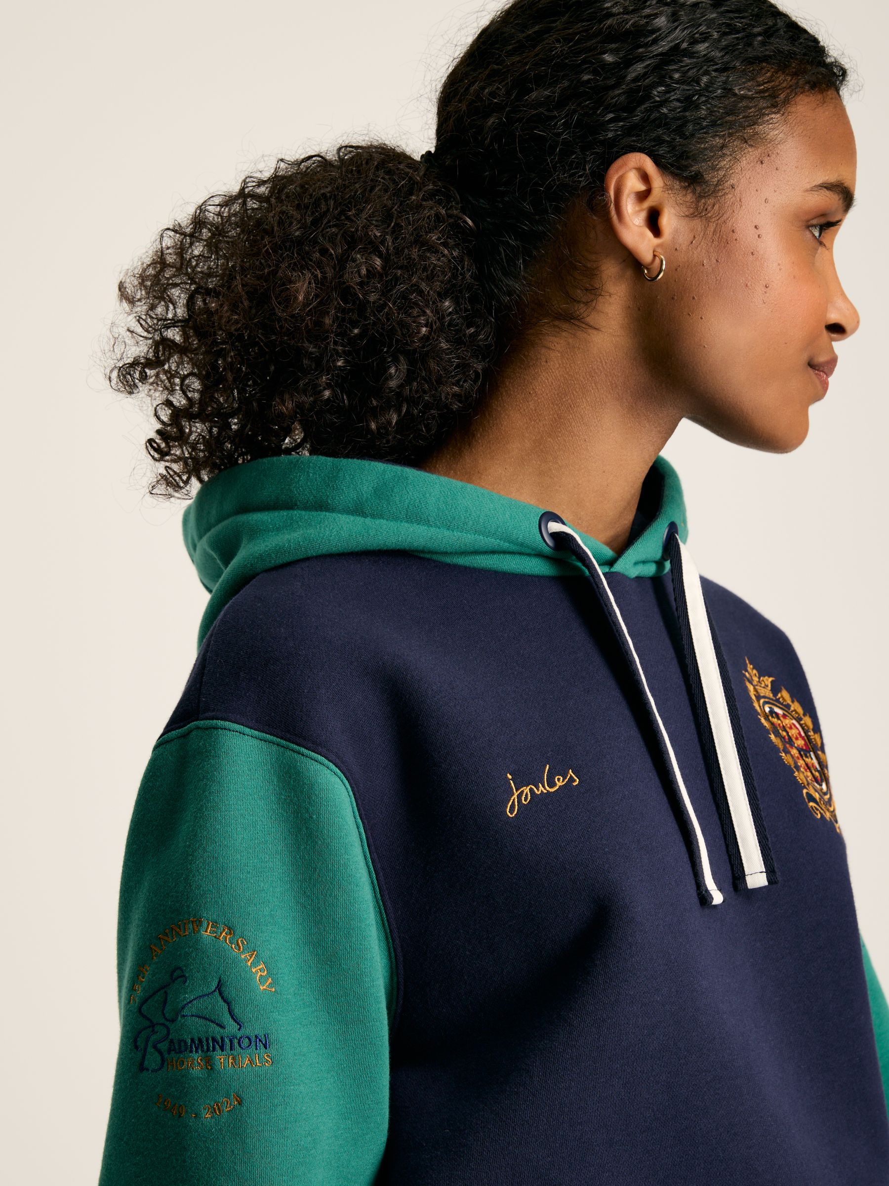 Official Badminton Green & Navy Jersey Hoodie - Image 5 of 7
