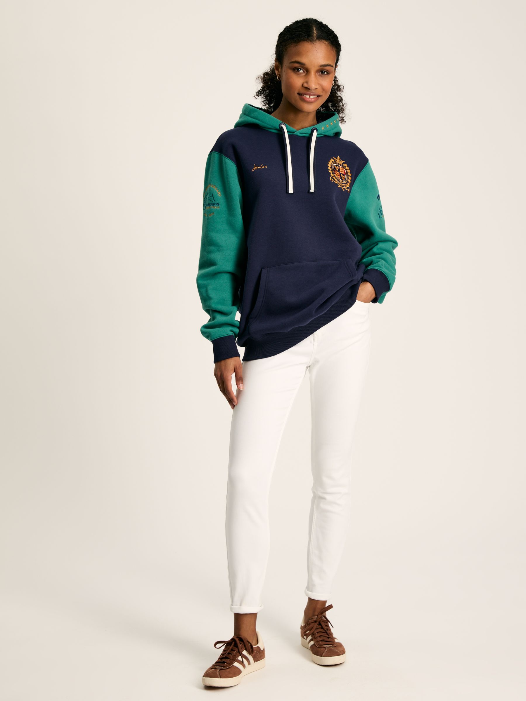 Official Badminton Green & Navy Jersey Hoodie - Image 6 of 7