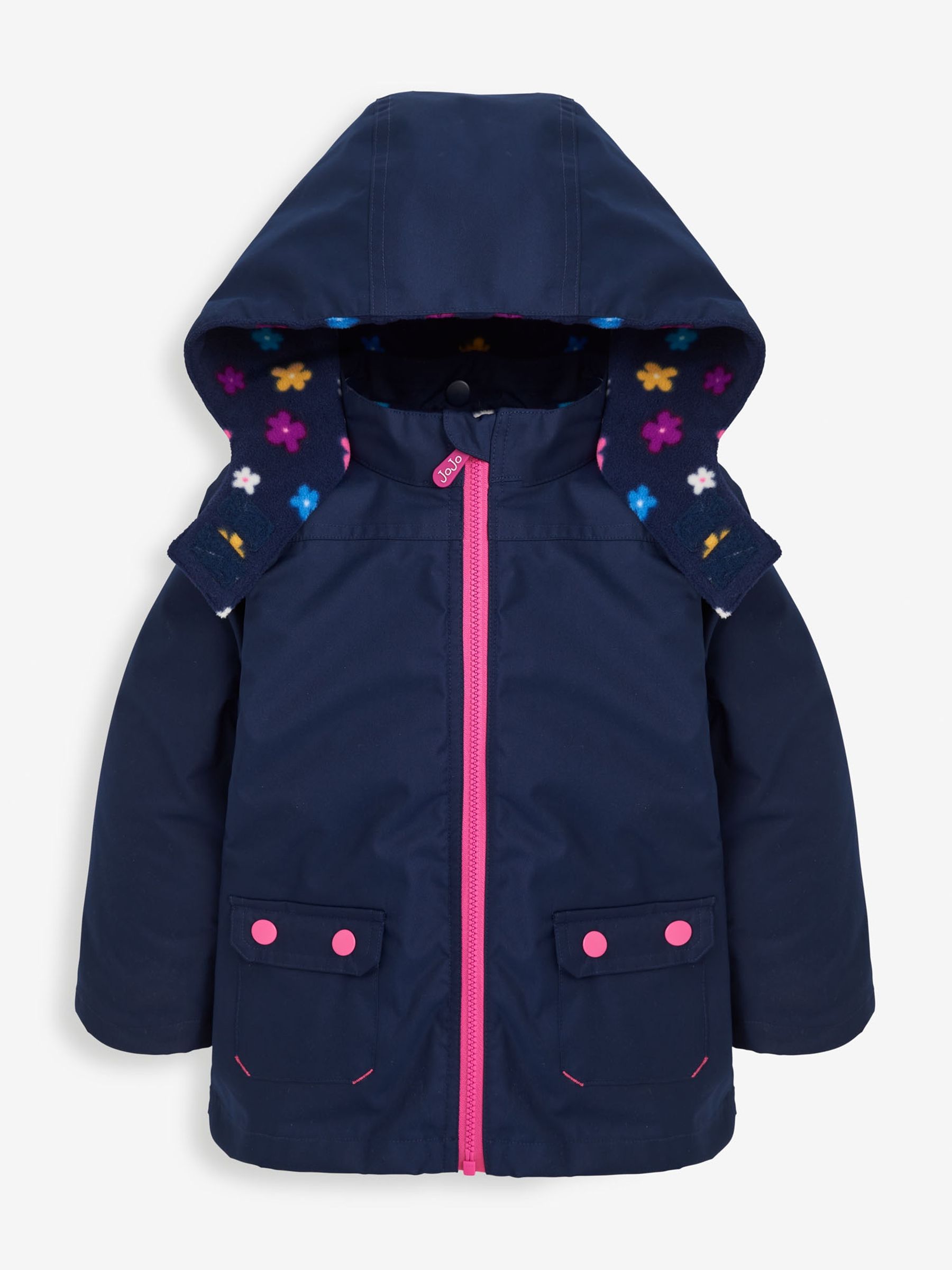Pink Blossom 4-in-1 Waterproof Polarfleece Jacket - Image 3 of 10