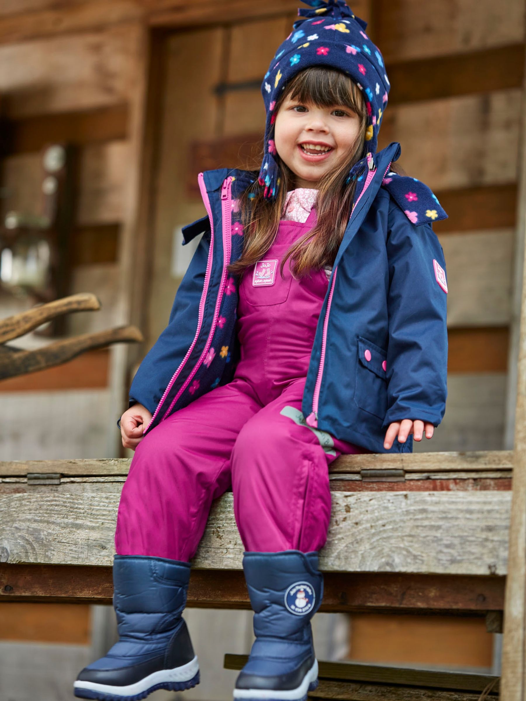 Pink Blossom 4-in-1 Waterproof Polarfleece Jacket - Image 8 of 10