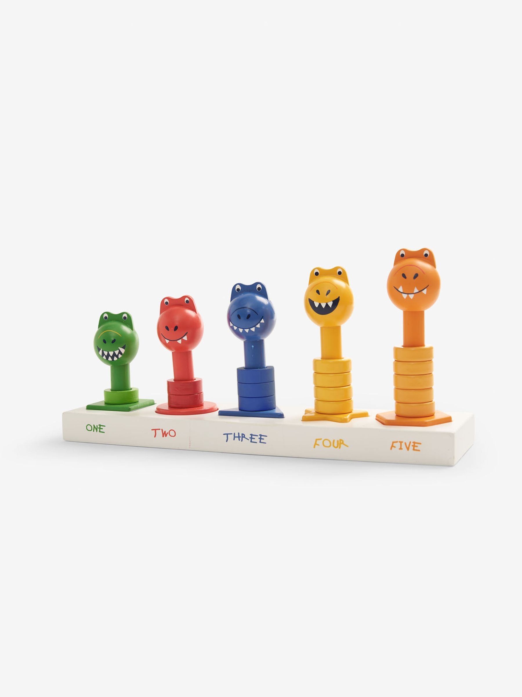 Dino Colour & Shape Sorting Game in White - Image 3 of 6