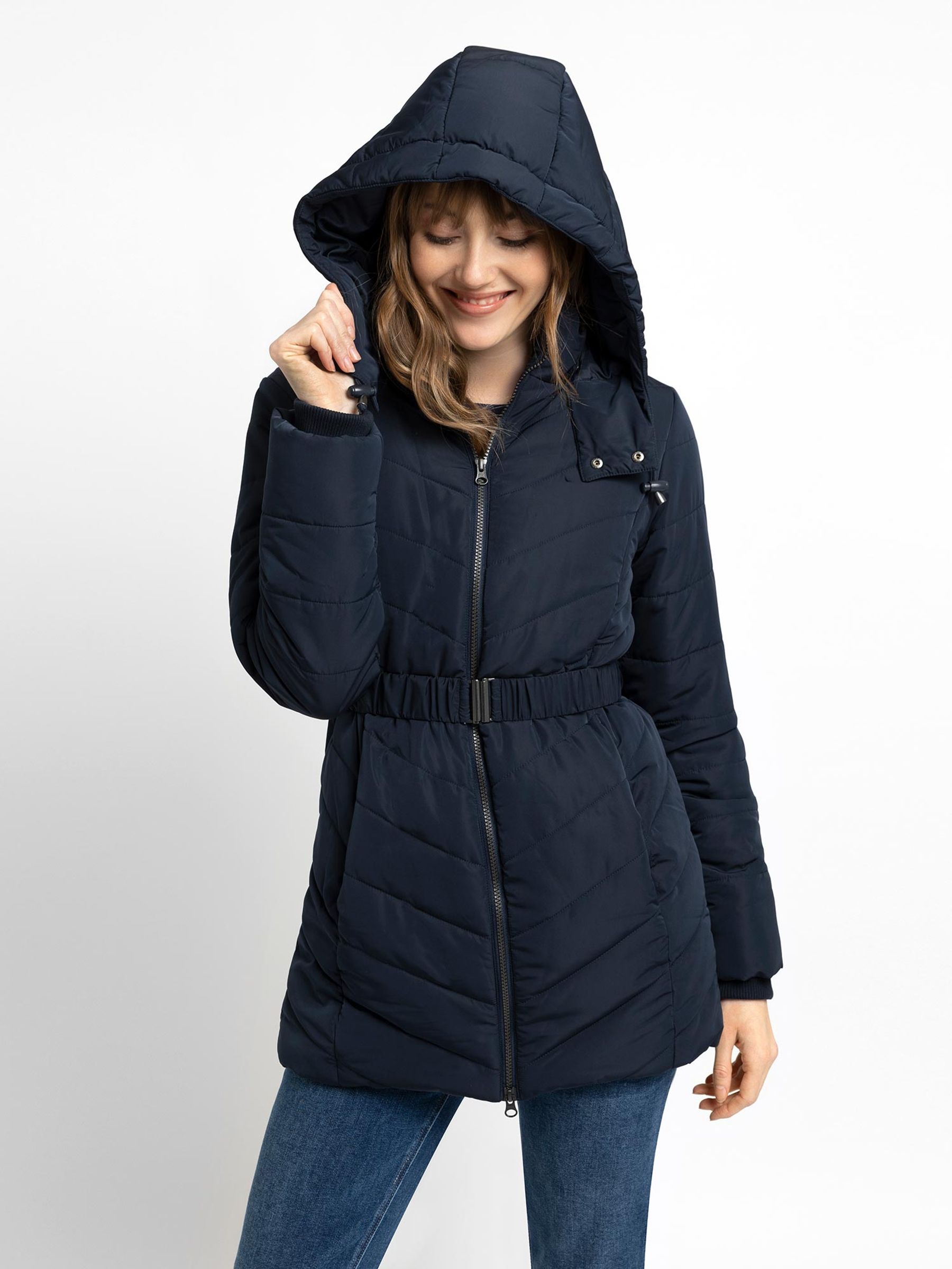 Navy Blue 2-in-1 Maternity Puffer Jacket - Image 7 of 7
