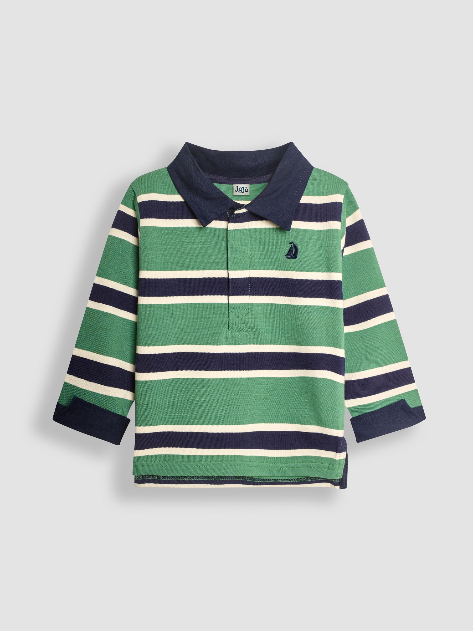 Green Stripe Rugby Top - Image 3 of 5