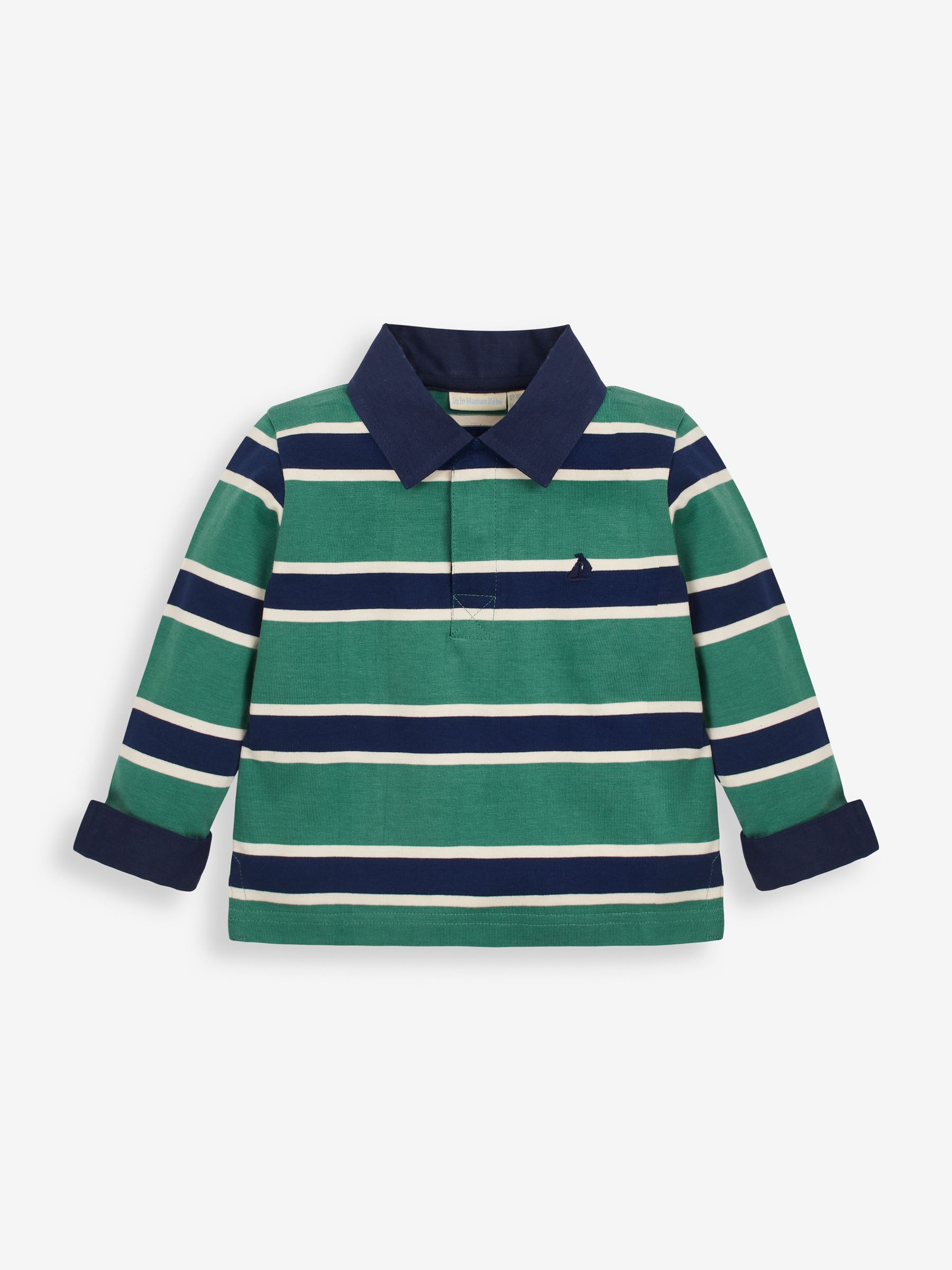 Green Stripe Rugby Top - Image 2 of 4