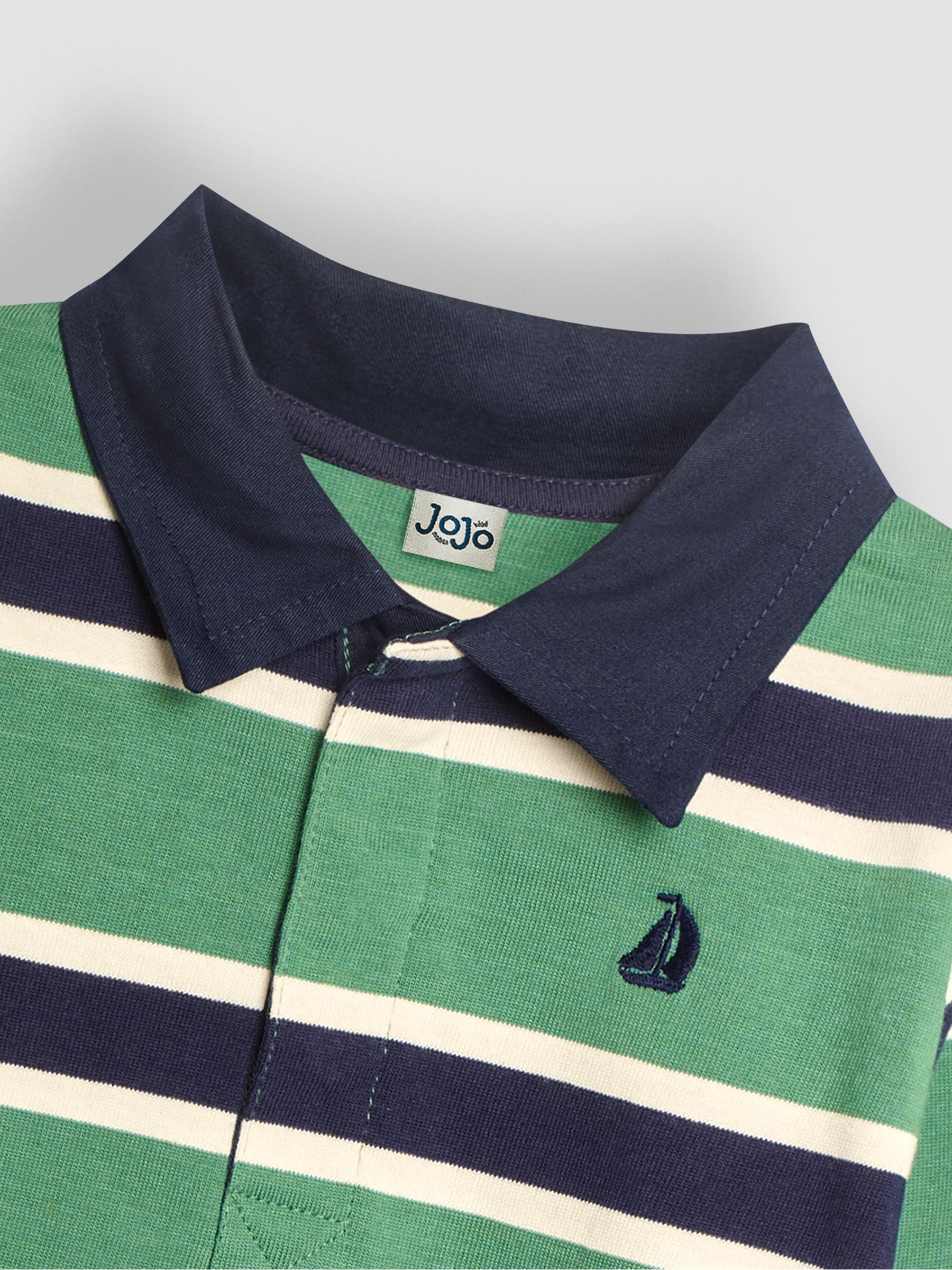 Green Stripe Rugby Top - Image 5 of 5