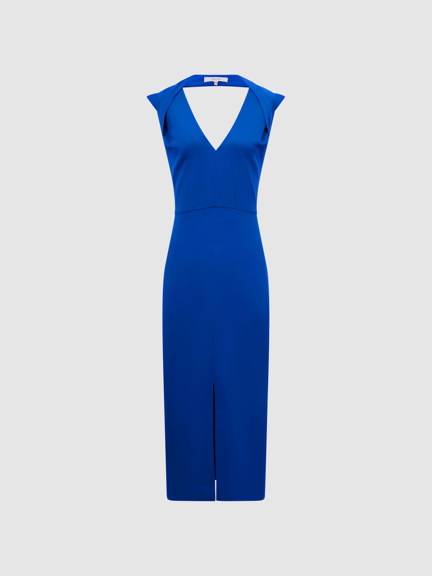 Shoulder Detail Bodycon Dress in Blue - Image 2 of 5