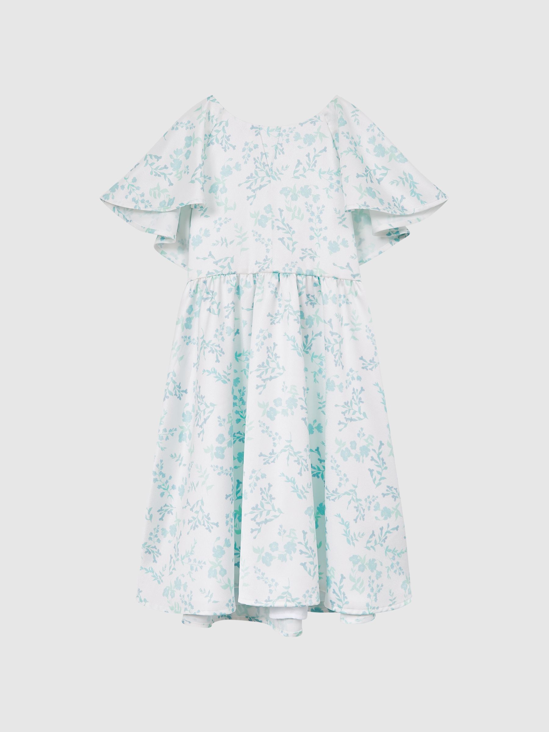 4-9 yrs Satin Midi Dress in Multi - Image 2 of 7