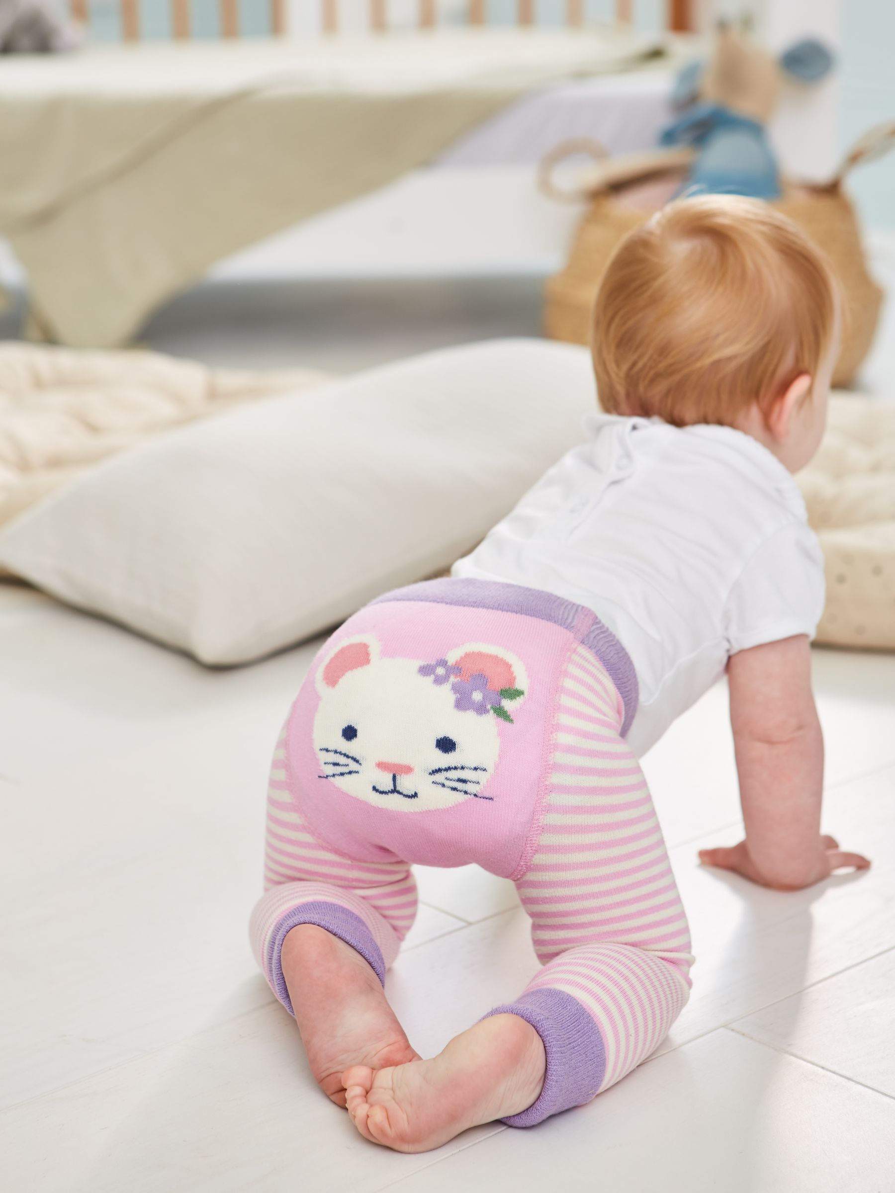Mouse Baby Leggings in Pale Pink Mouse - Image 3 of 4