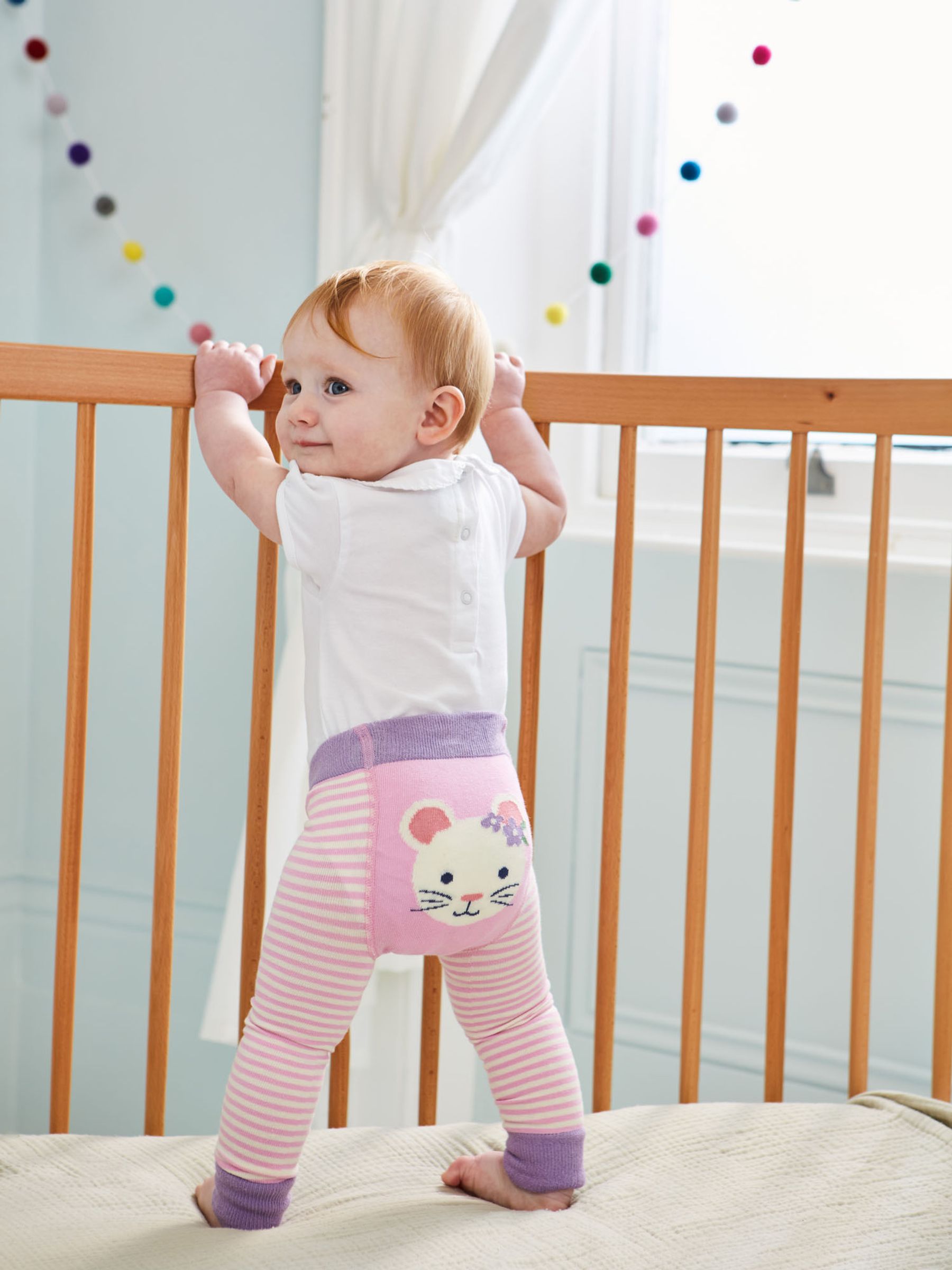 Mouse Baby Leggings in Pale Pink Mouse - Image 4 of 4