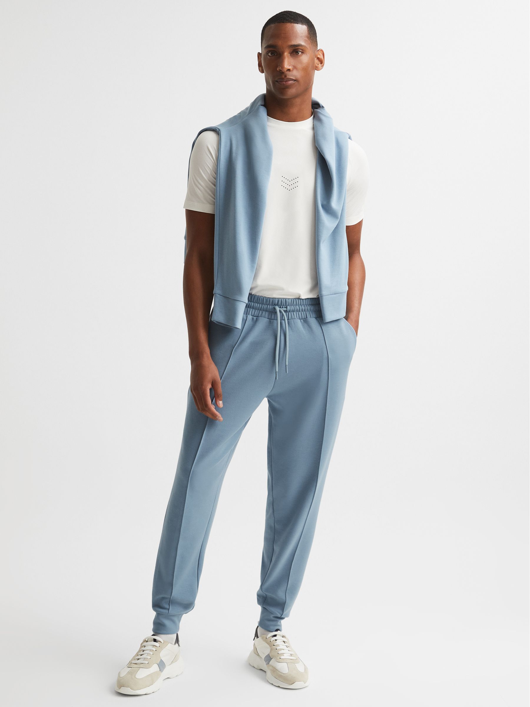 Castore Bonded Joggers in Blue - Image 3 of 7