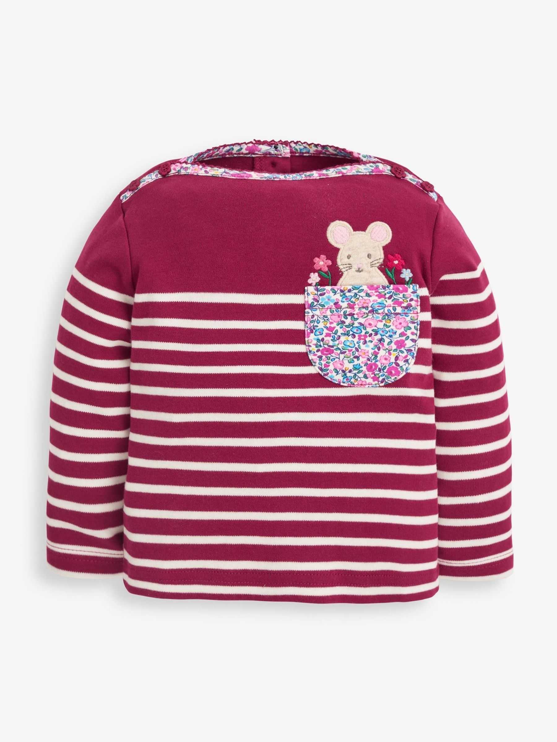 Berry Mouse Pocket Breton Top - Image 5 of 7