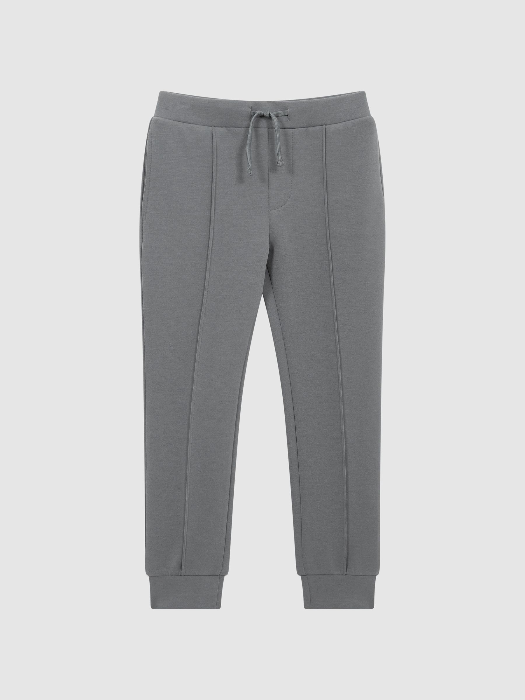 Drawcord Waist Jersey Joggers in Sage - Image 2 of 5