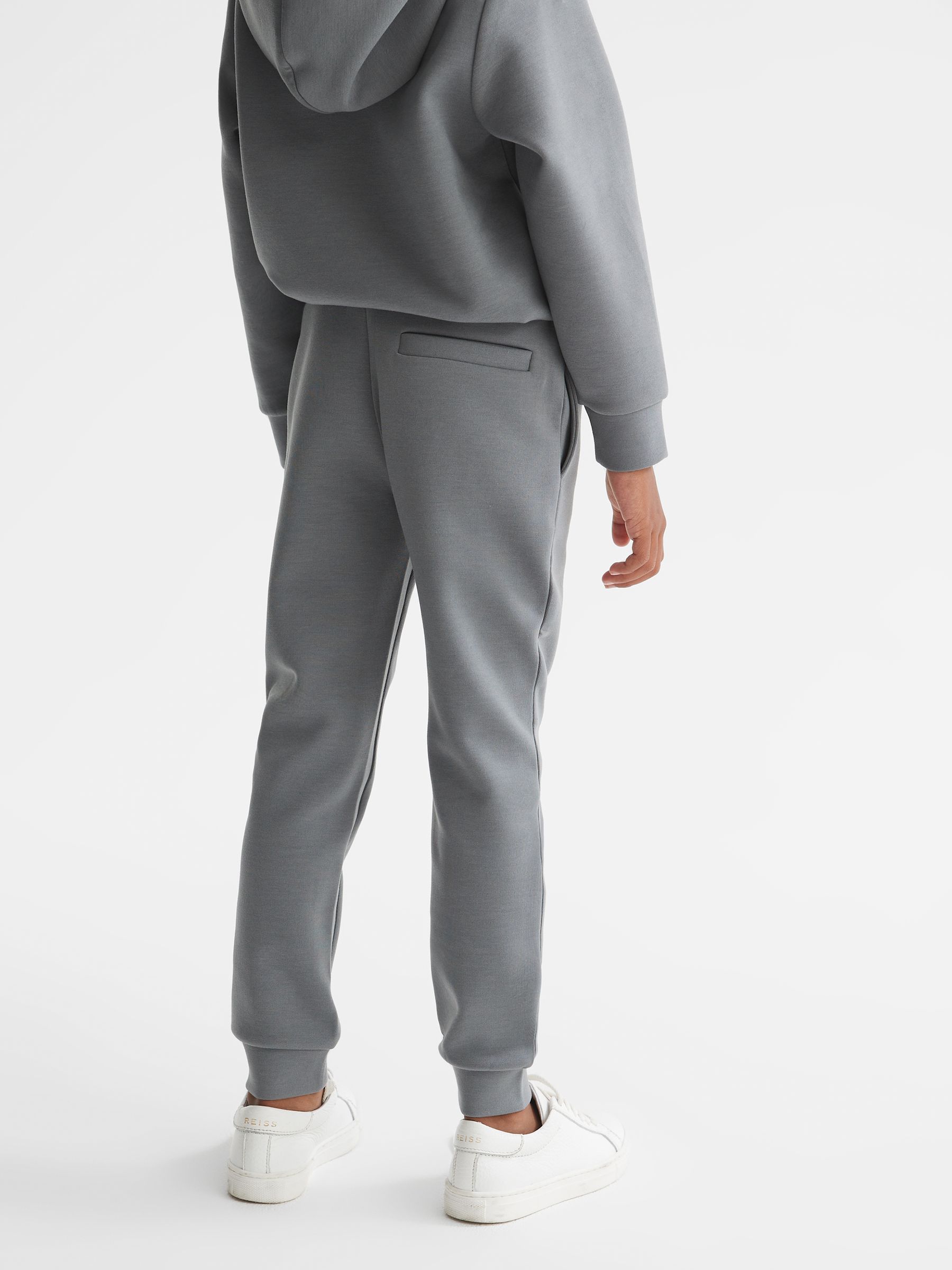 Drawcord Waist Jersey Joggers in Sage - Image 4 of 5