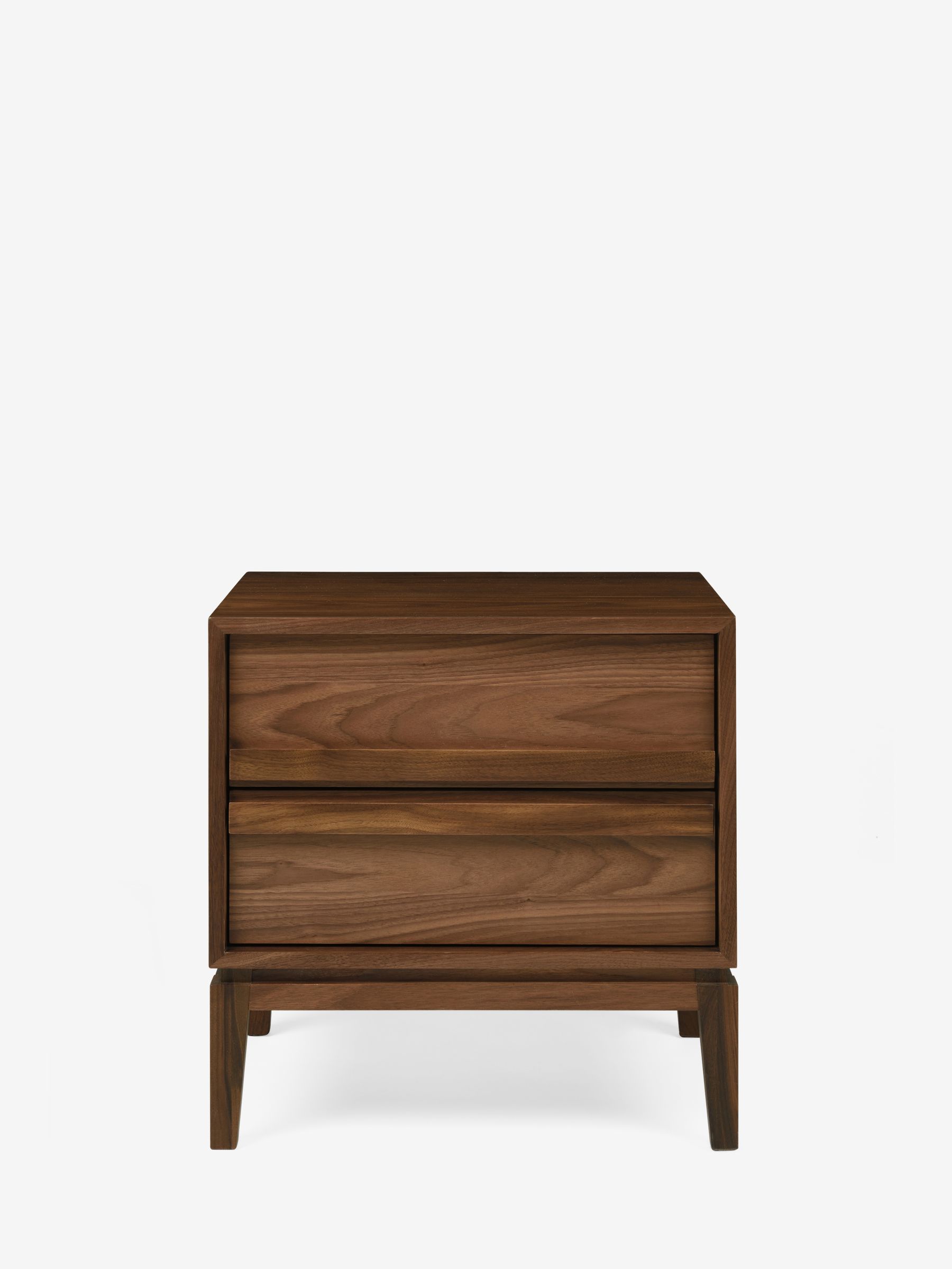 Jasper Conran London Brown 2 Drawer Belgrave Walnut 2 Drawer Bedside - Image 4 of 8