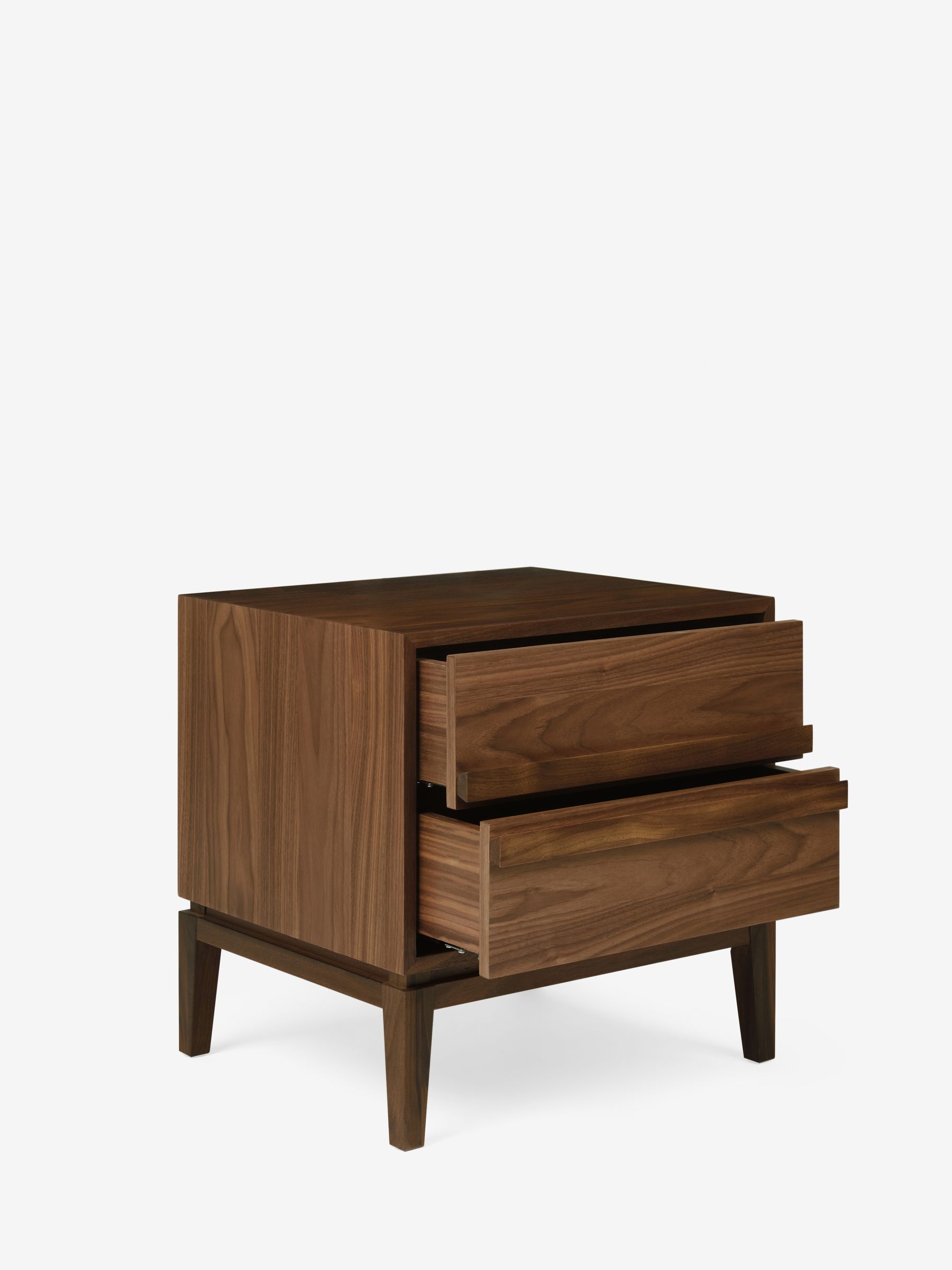 Jasper Conran London Brown 2 Drawer Belgrave Walnut 2 Drawer Bedside - Image 6 of 8