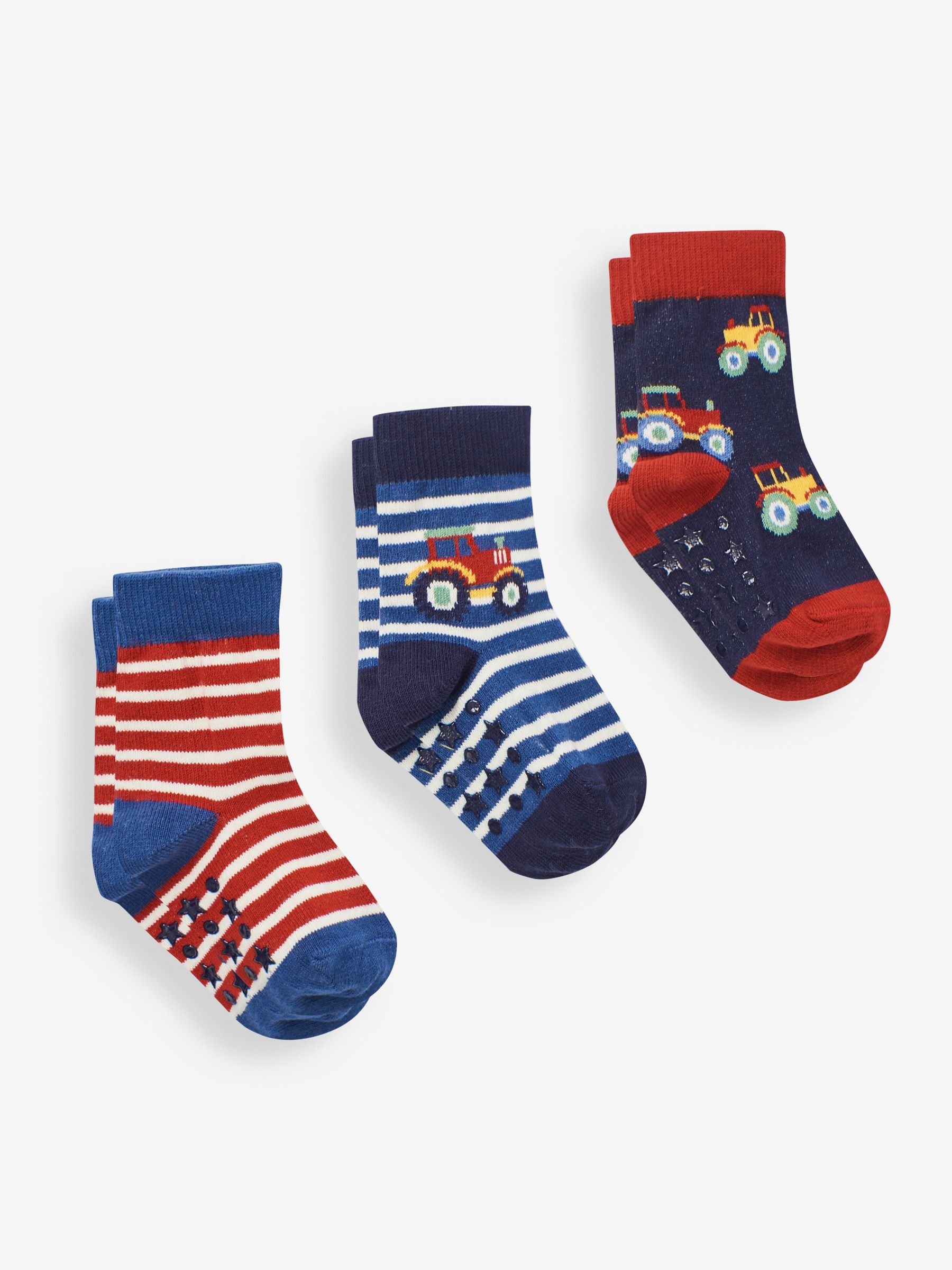 Multi Boys' 3-Pack Tractor Socks - Image 1 of 1