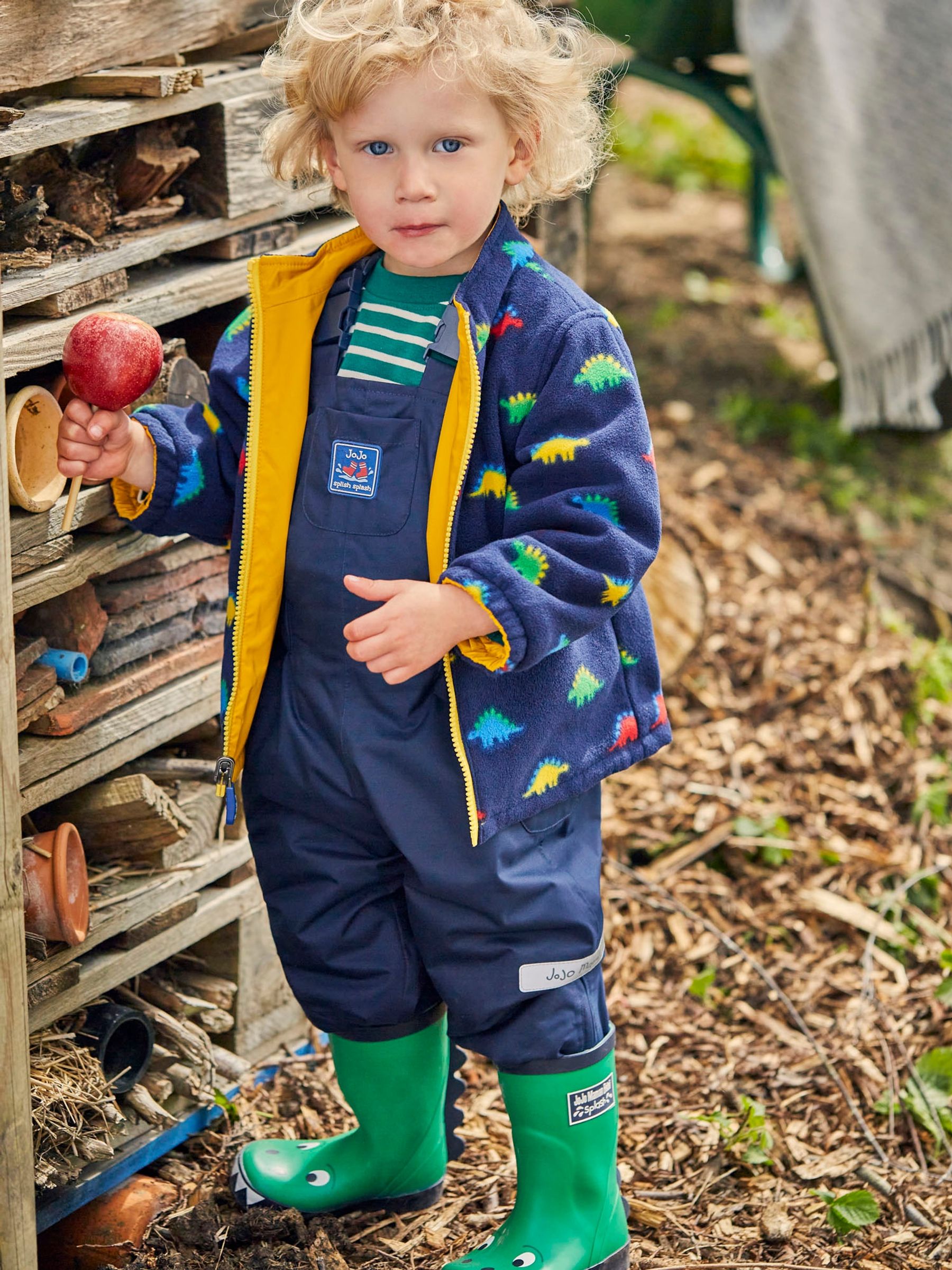 Navy Blue Stegosaurus 4-In-1 Waterproof Polarfleece Jacket - Image 10 of 11